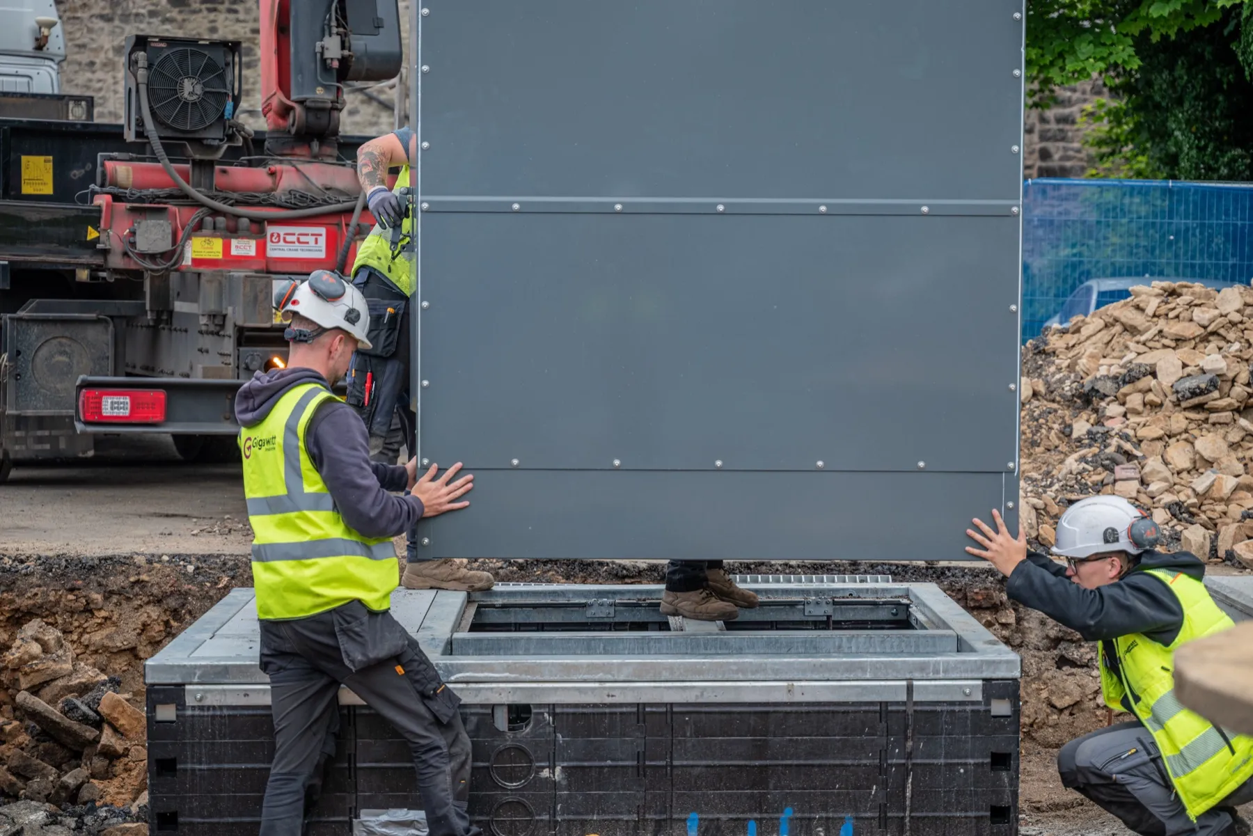 Building the Black Bull charging hub, Newcastle upon Tyne