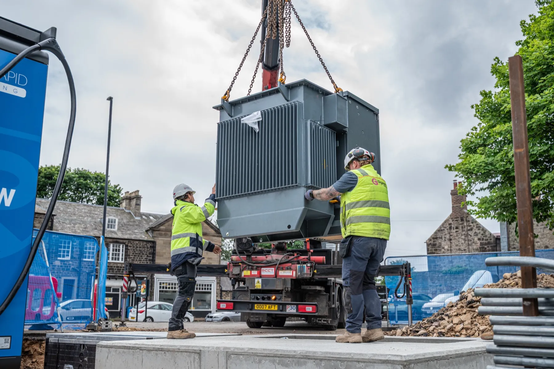 Building the Black Bull charging hub, Newcastle upon Tyne