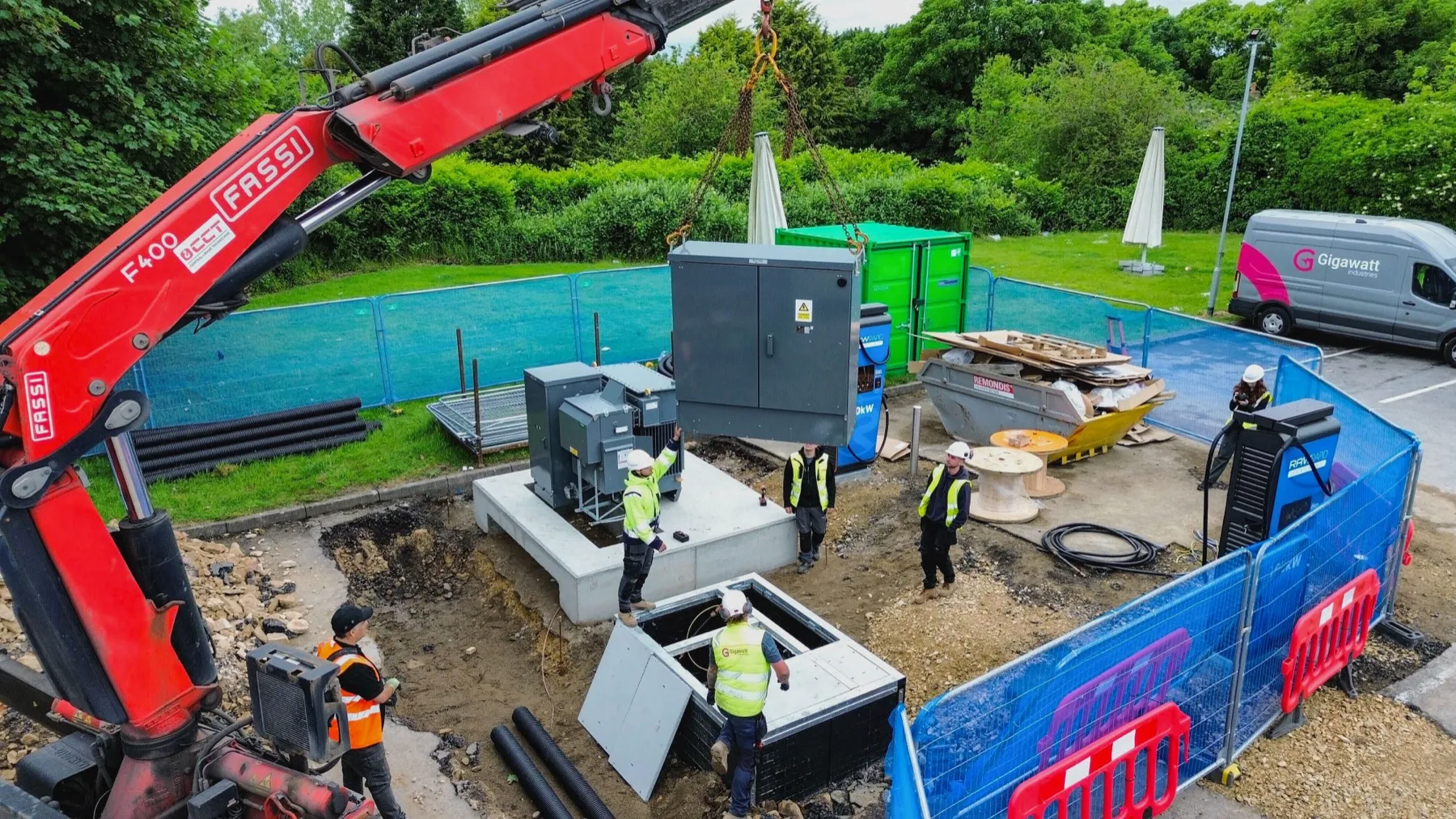 Building the Black Bull charging hub, Newcastle upon Tyne