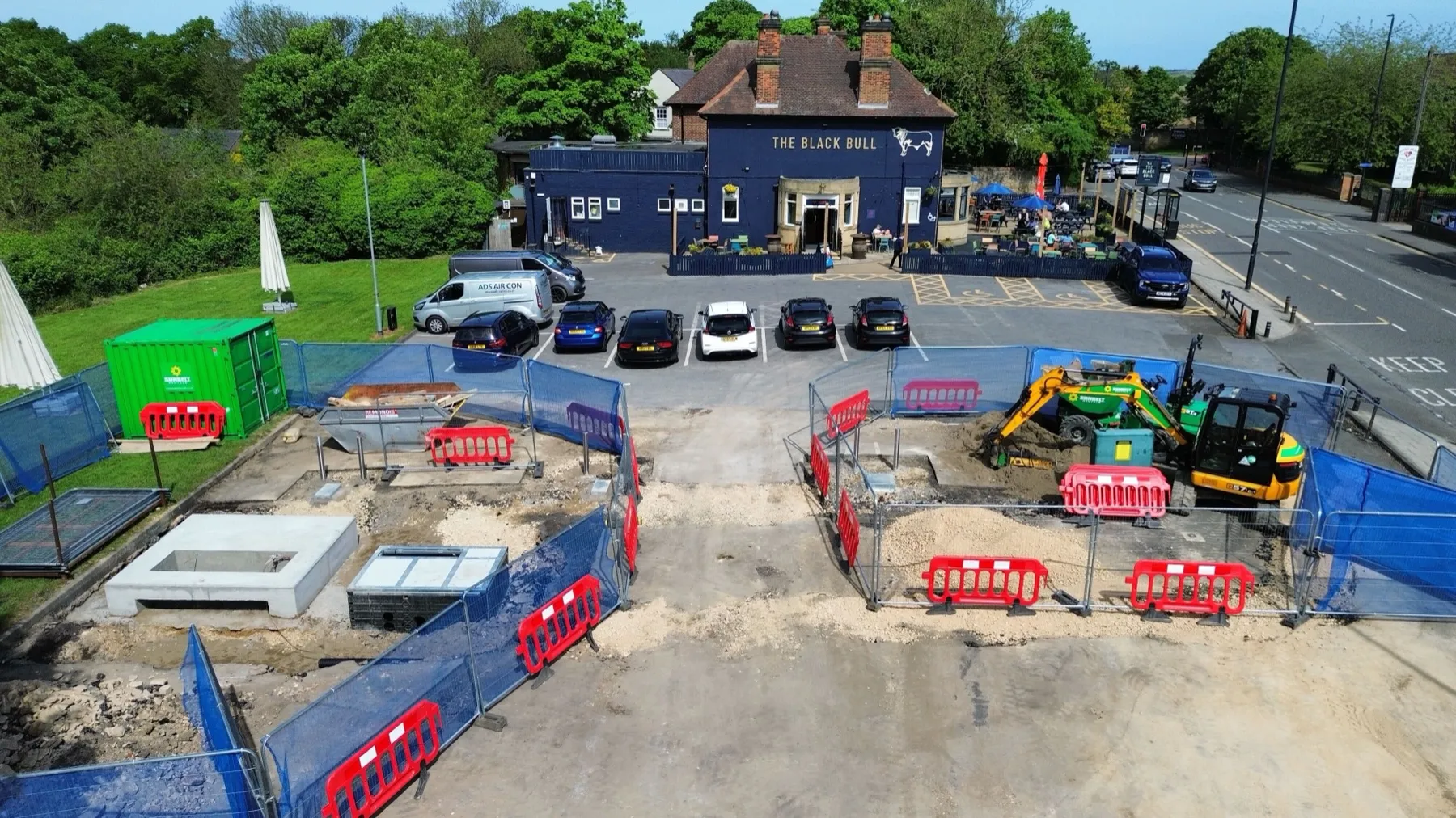 Building the Black Bull charging hub, Newcastle upon Tyne