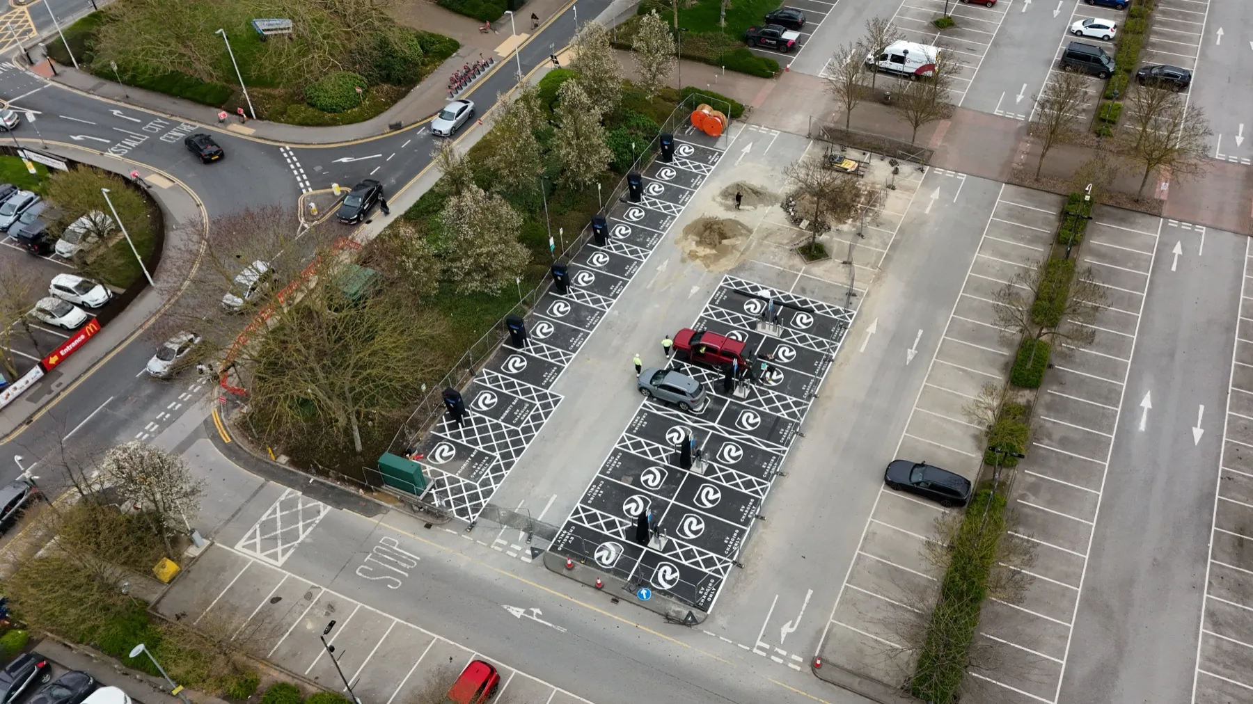 Cardigan Fields, EV charging hub, Leeds