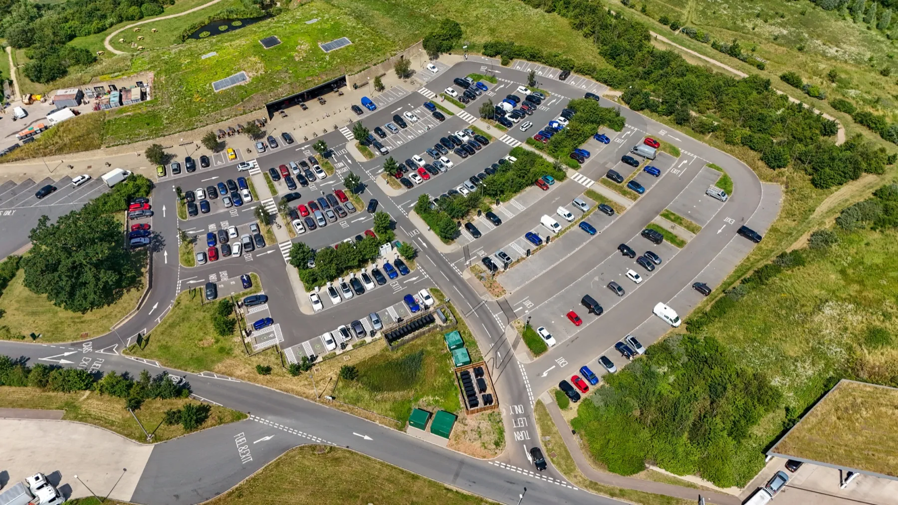 Gloucester Services northbound, EV charging hub