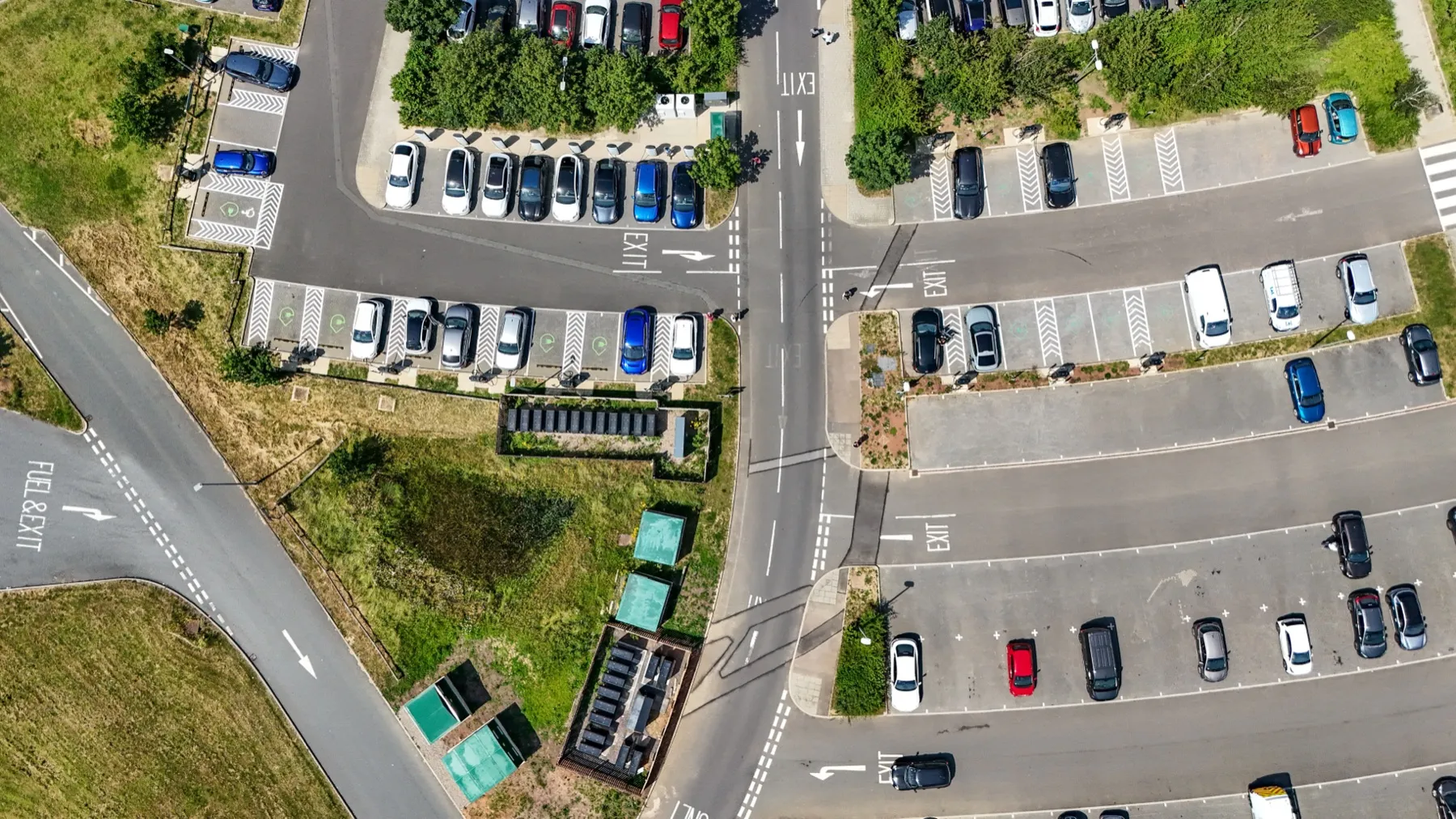 Gloucester Services northbound, EV charging hub
