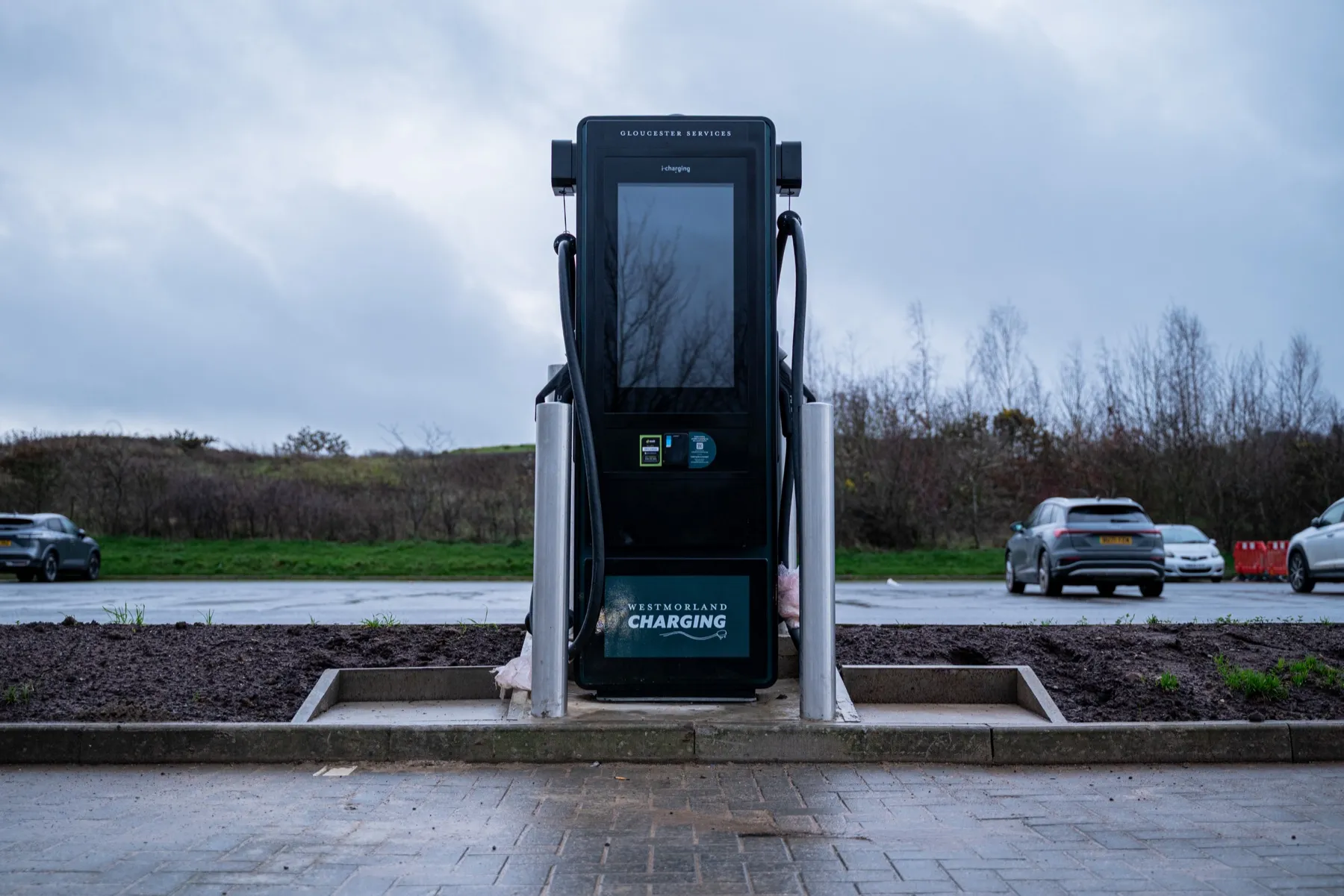 Gloucester Services northbound, EV charging hub