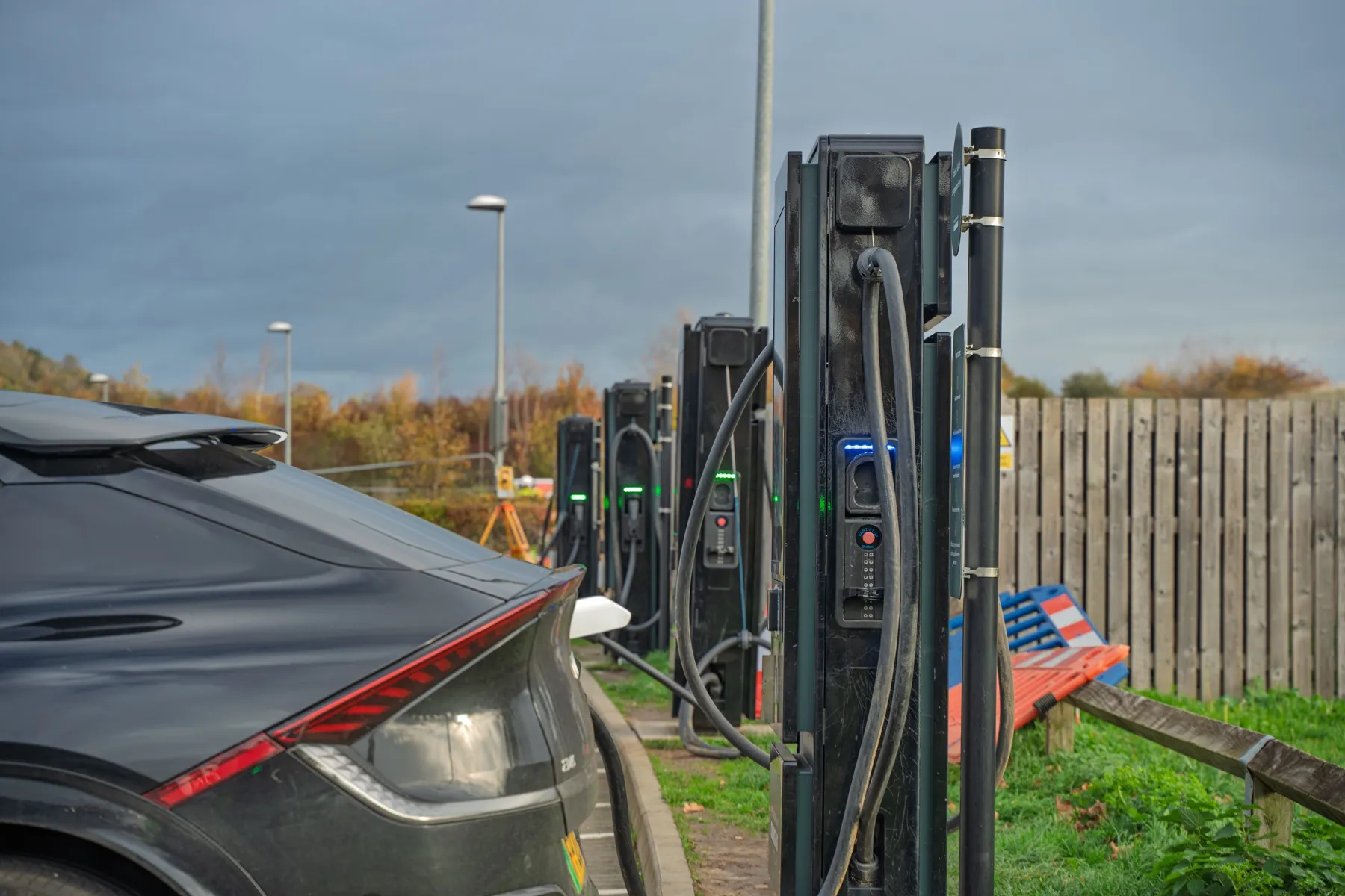 Gloucester Services northbound, EV charging hub