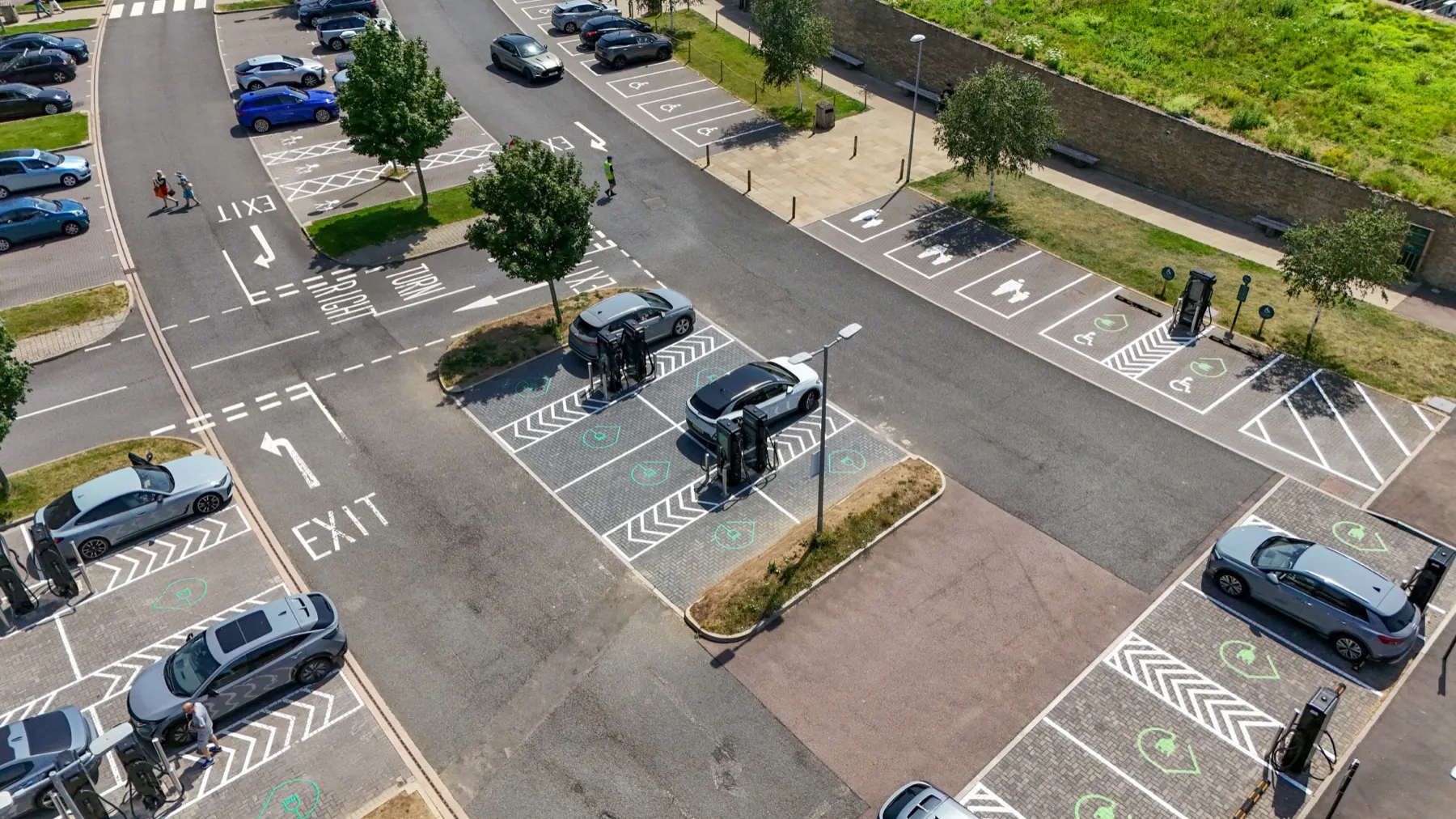 Gloucester Services southbound, EV charging hub