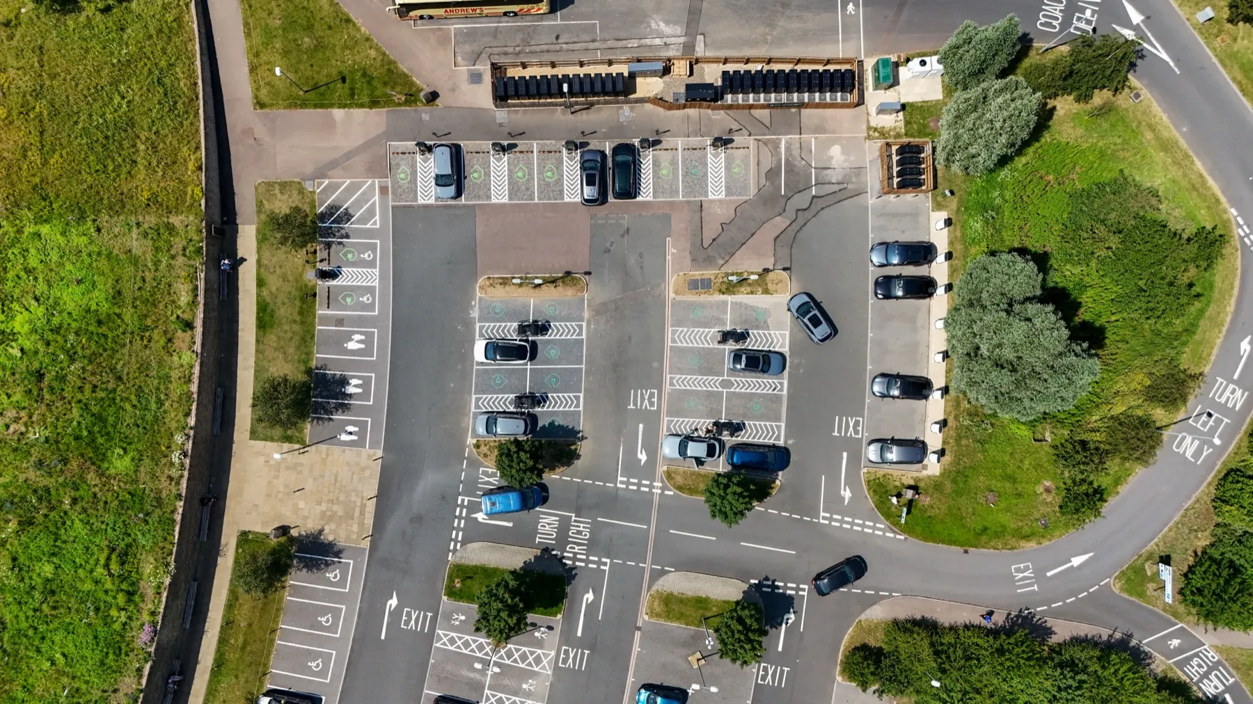 Gloucester Services southbound, EV charging hub