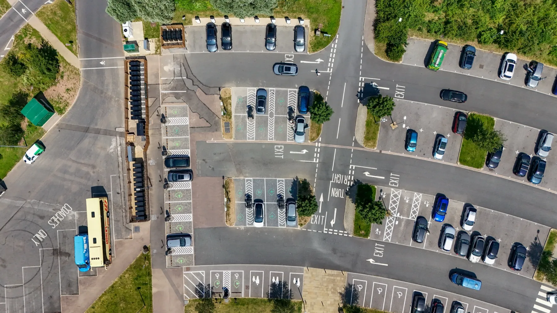 Gloucester Services southbound, EV charging hub