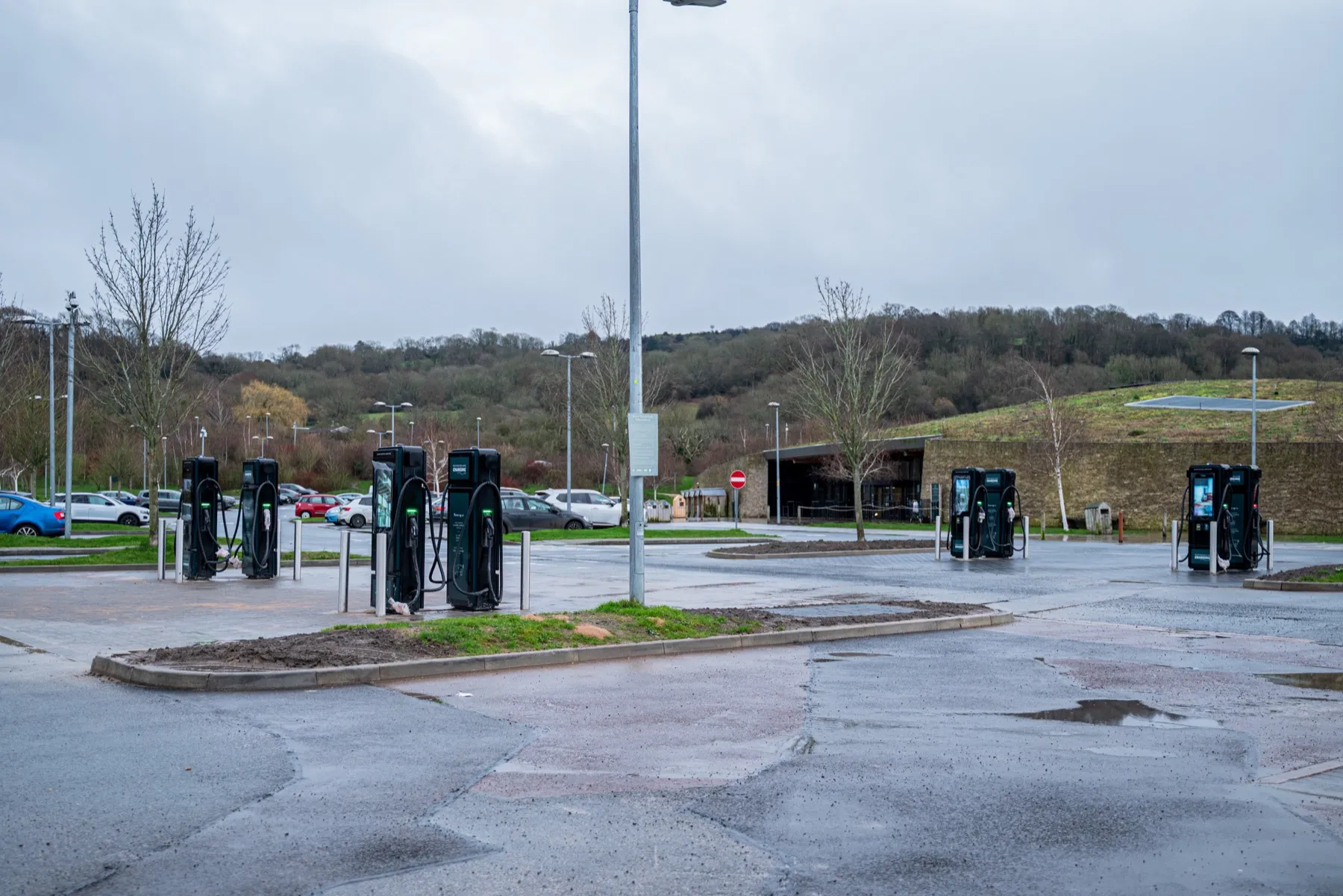 Gloucester Services southbound, EV charging hub
