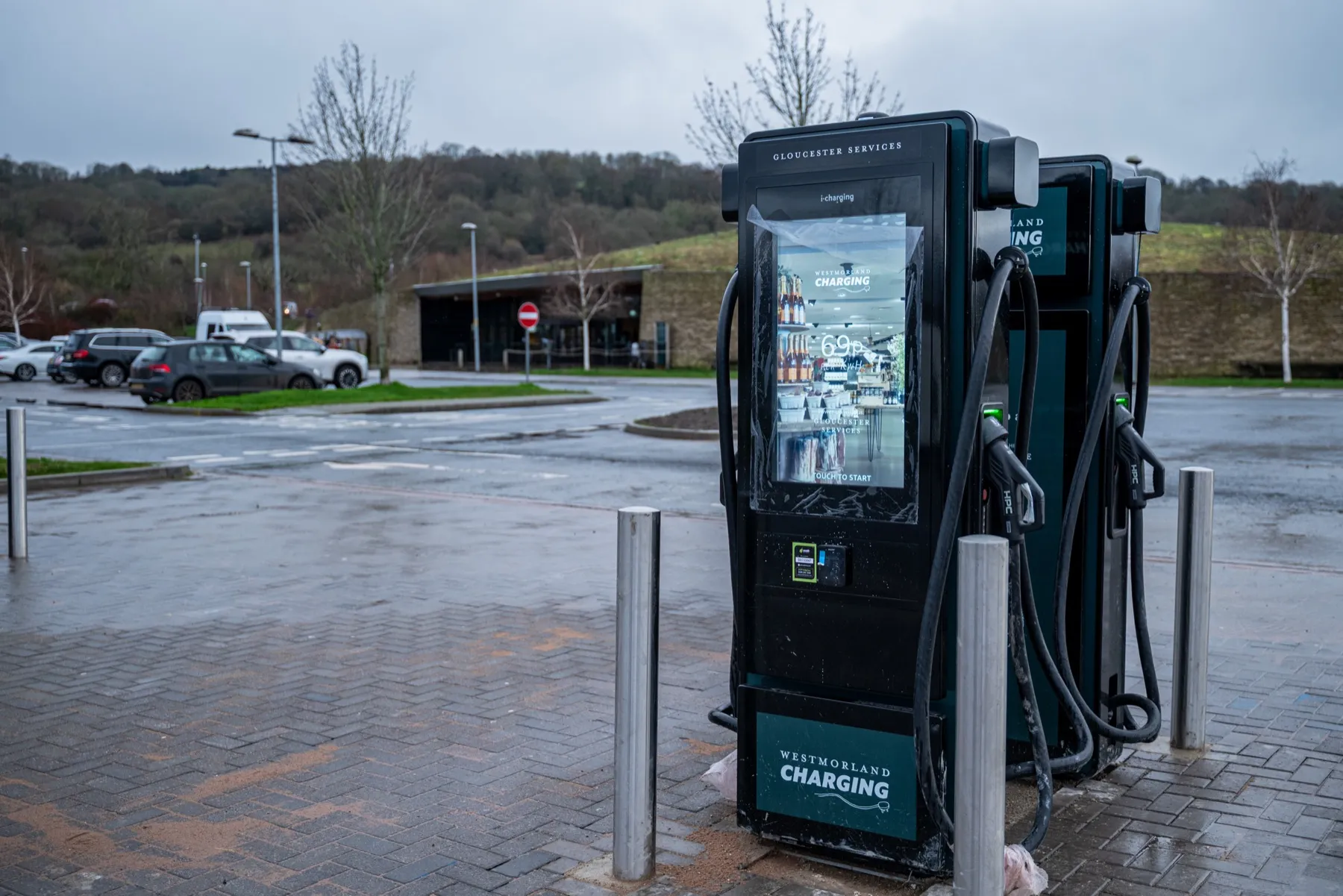 Gloucester Services southbound, EV charging hub