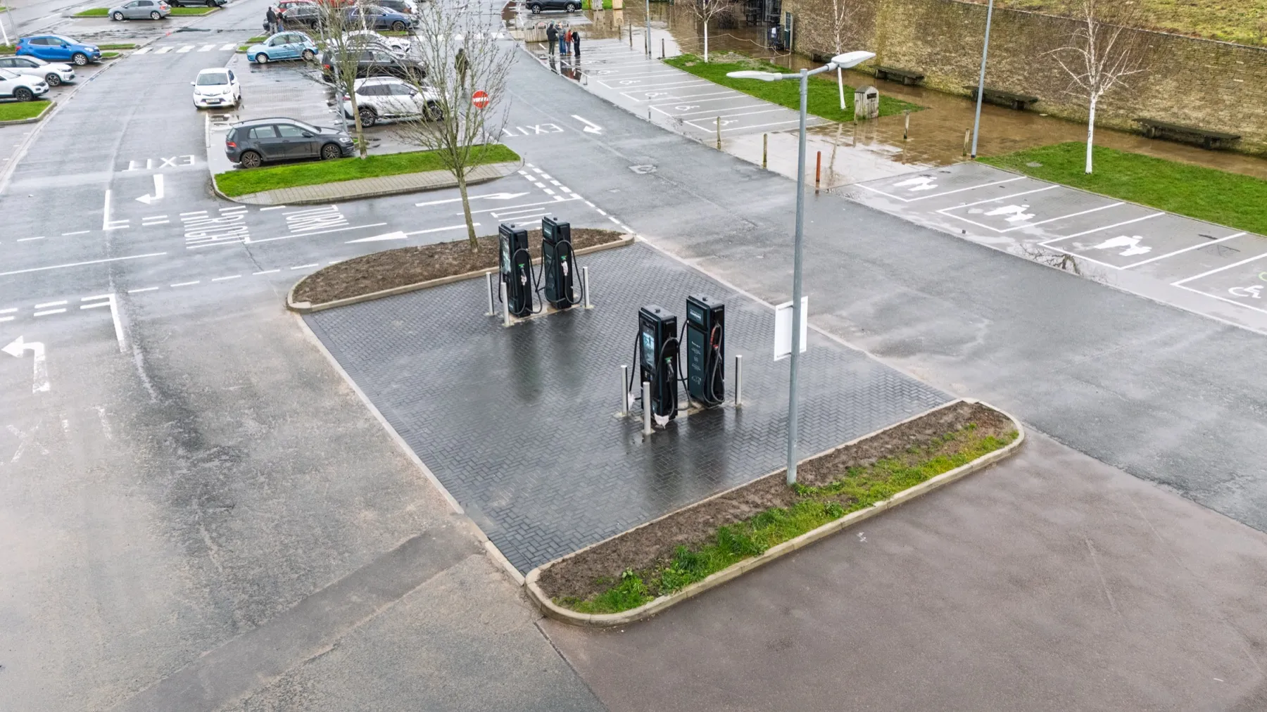 Gloucester Services southbound, EV charging hub