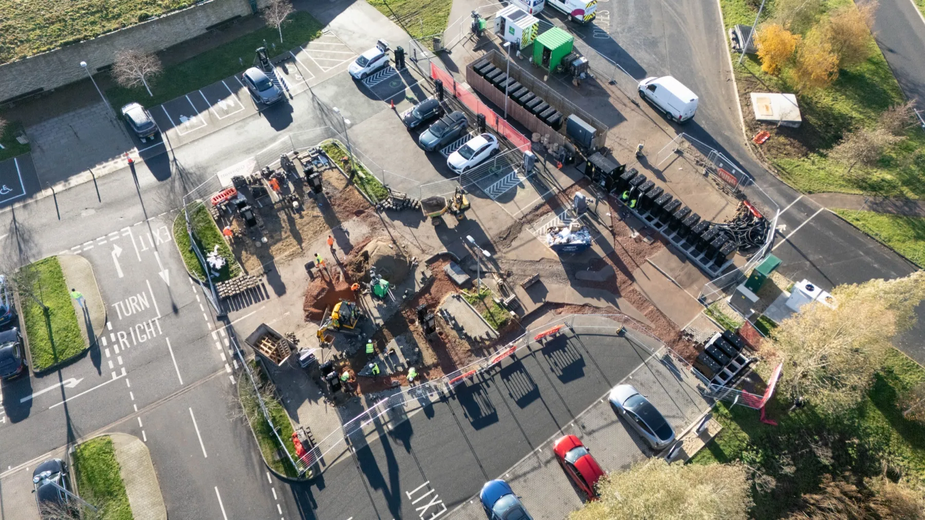 Gloucester Services southbound, EV charging hub