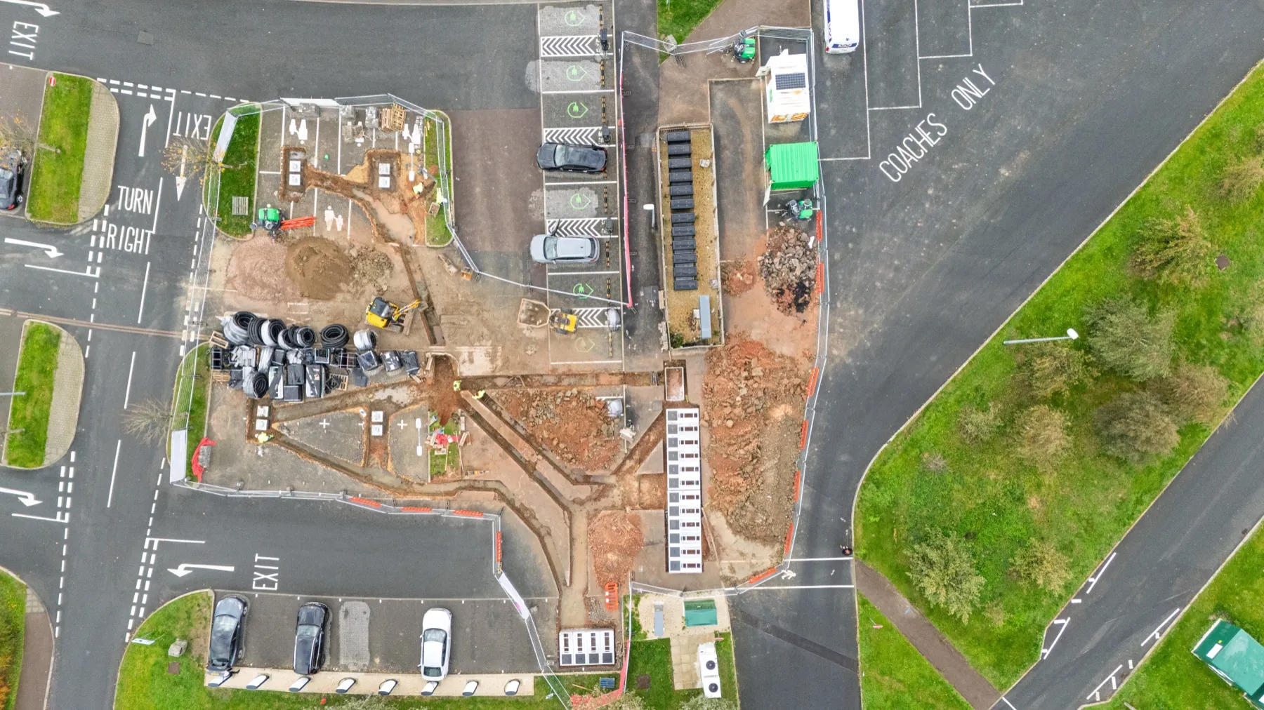 Gloucester Services southbound, EV charging hub