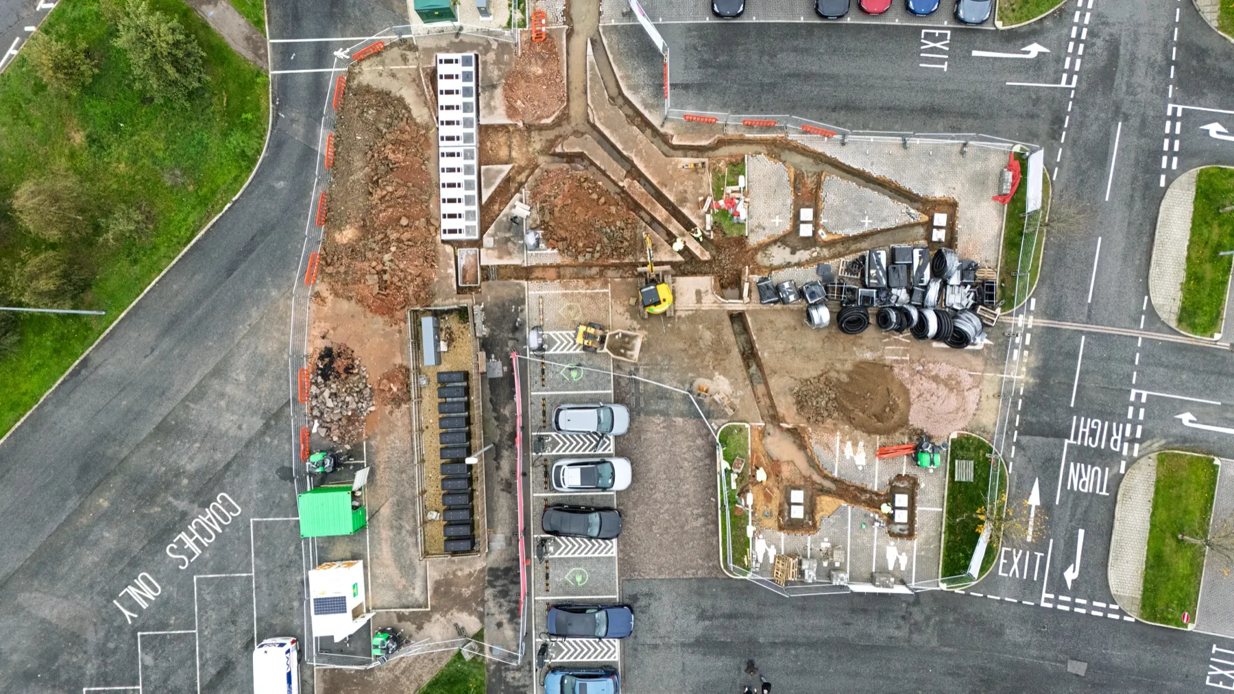 Gloucester Services southbound, EV charging hub