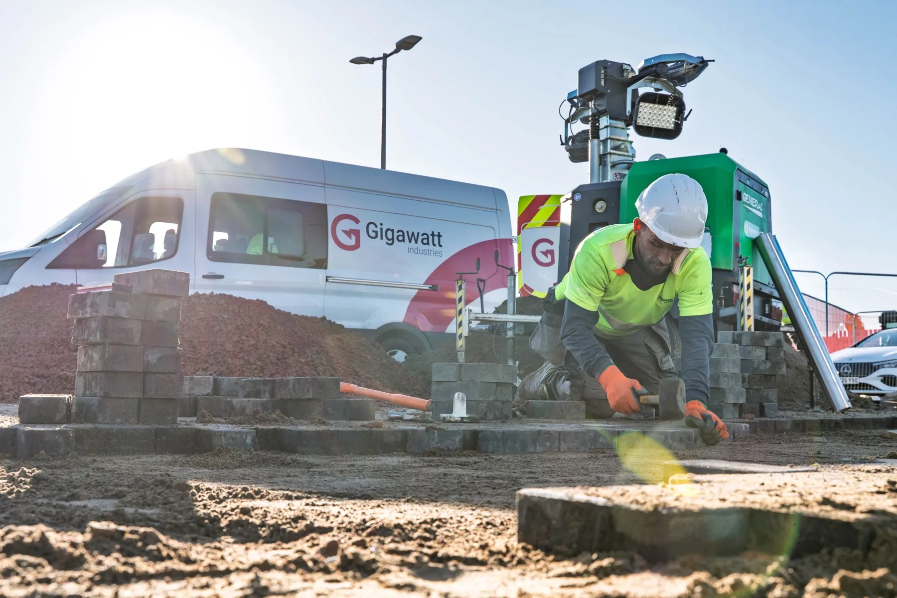 Gloucester Services southbound, EV charging hub