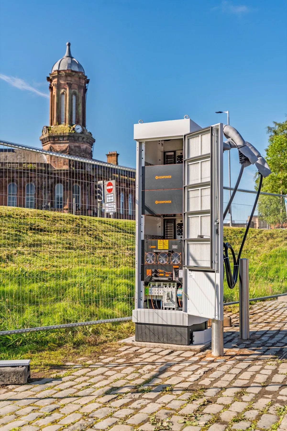Kilmarnock Bus Station, depot charging & HV cable installation