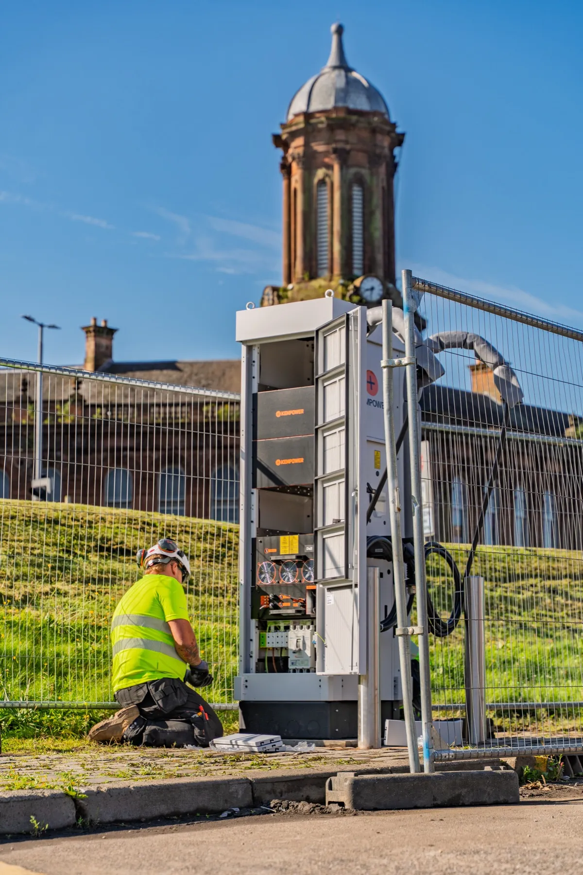 Kilmarnock Bus Station, depot charging & HV cable installation
