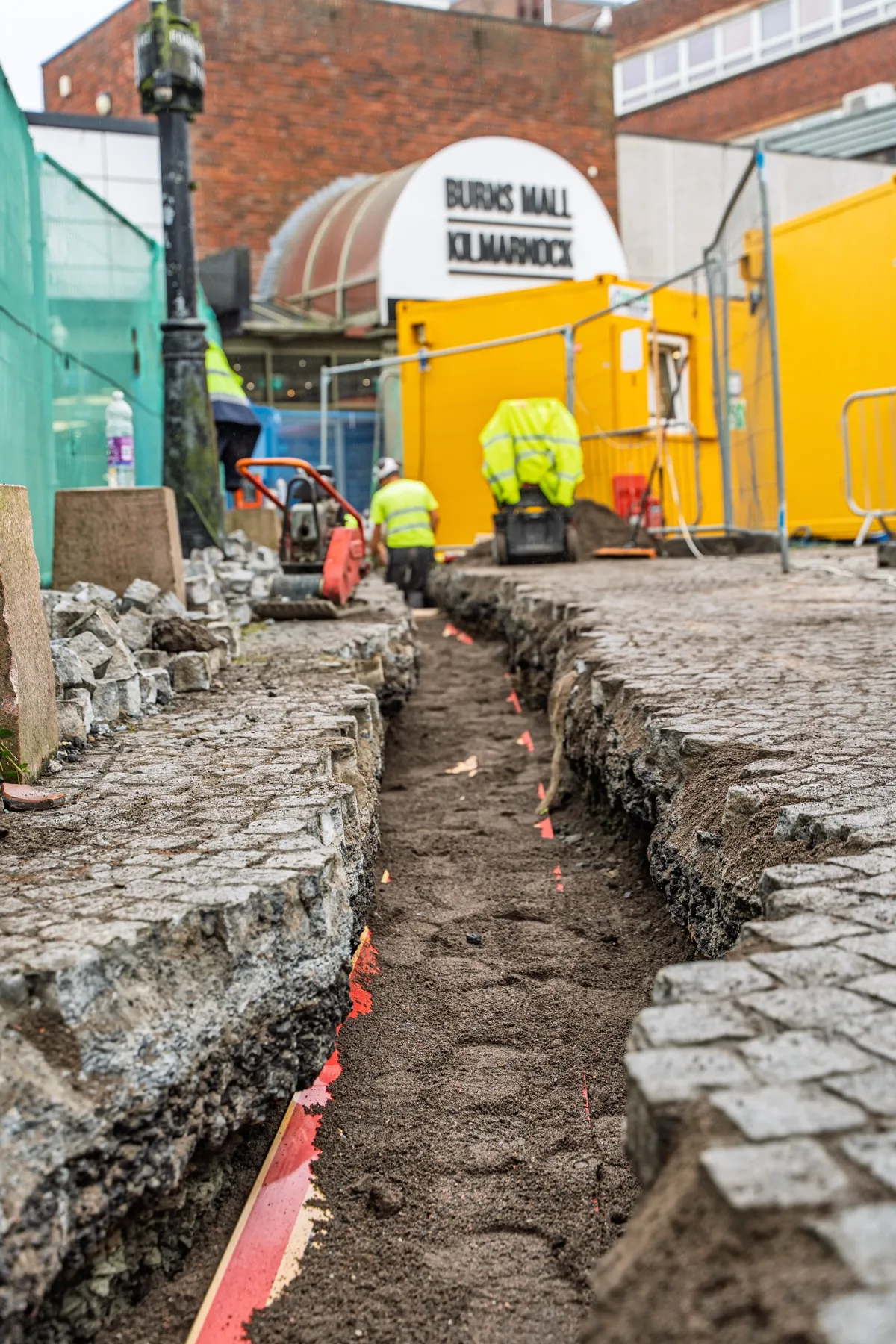 Kilmarnock Bus Station, depot charging & HV cable installation