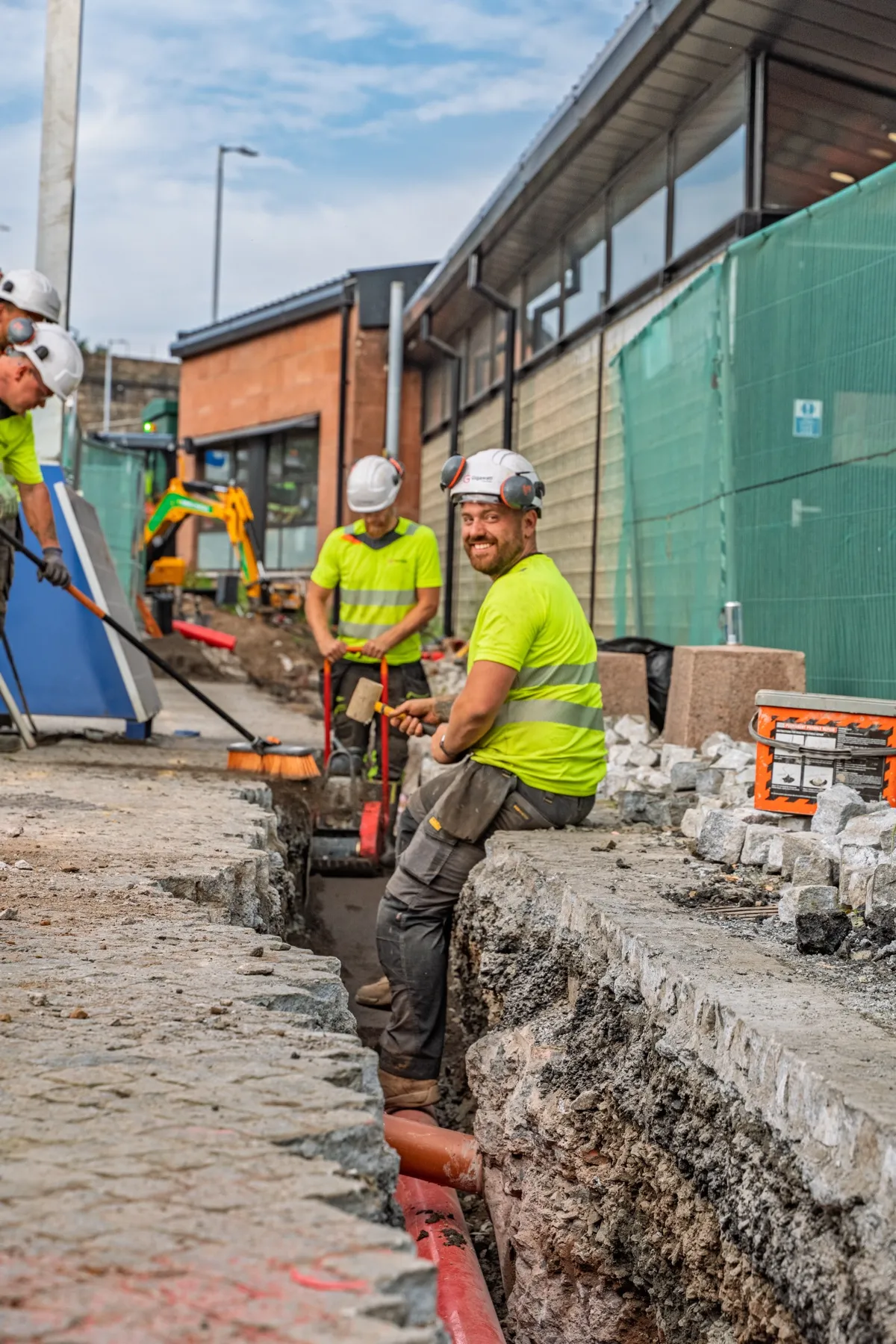 Kilmarnock Bus Station, depot charging & HV cable installation
