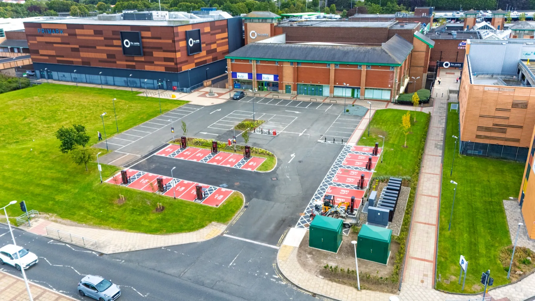 Livingston, The Centre, EV charging hub