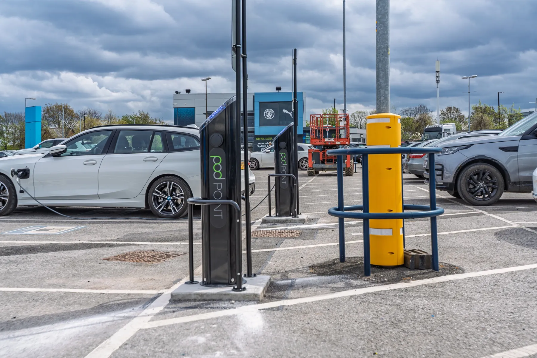 Manchester Etihad Stadium, workplace EV charging