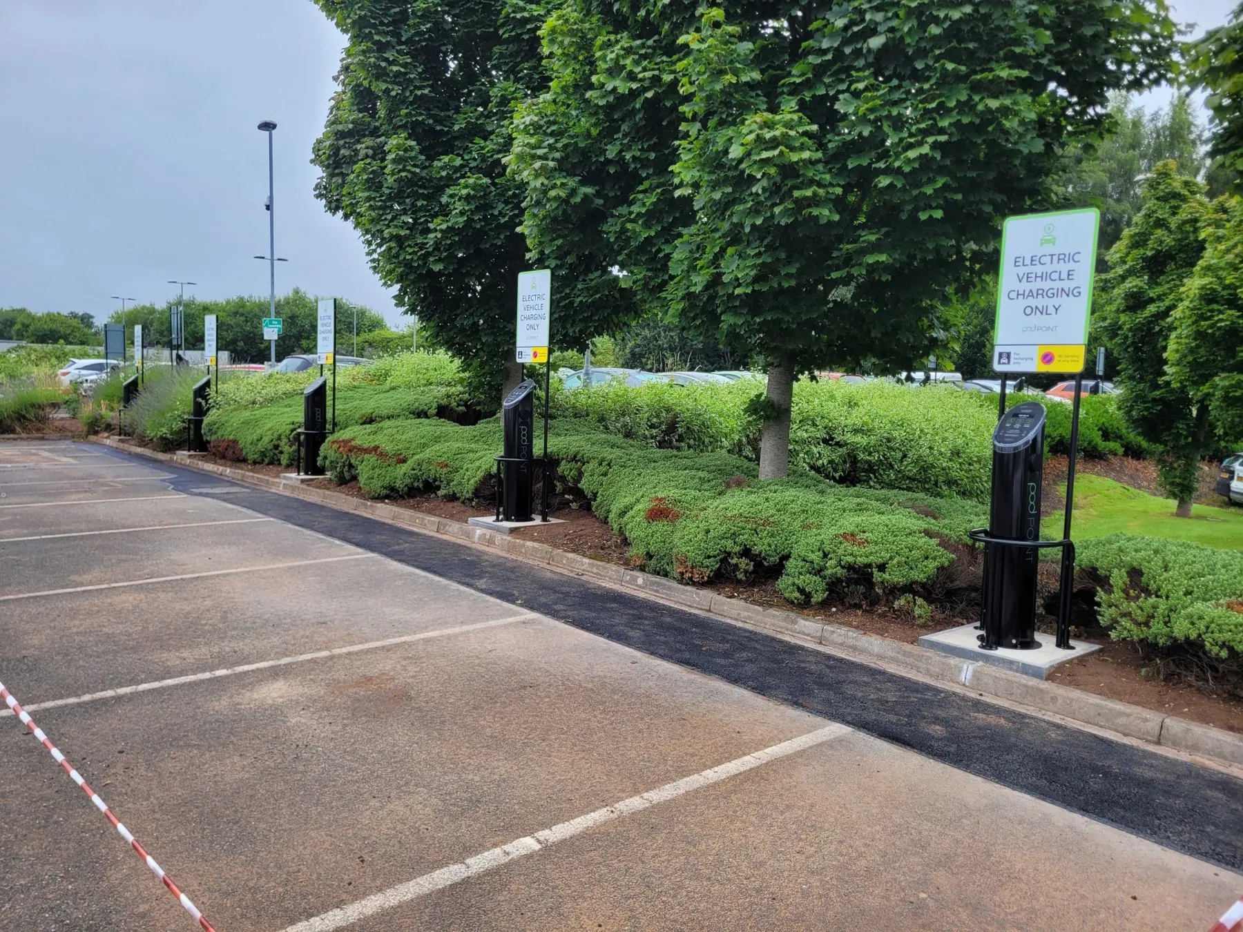 Sherwood Hospital, EV charging for staff and visitors
