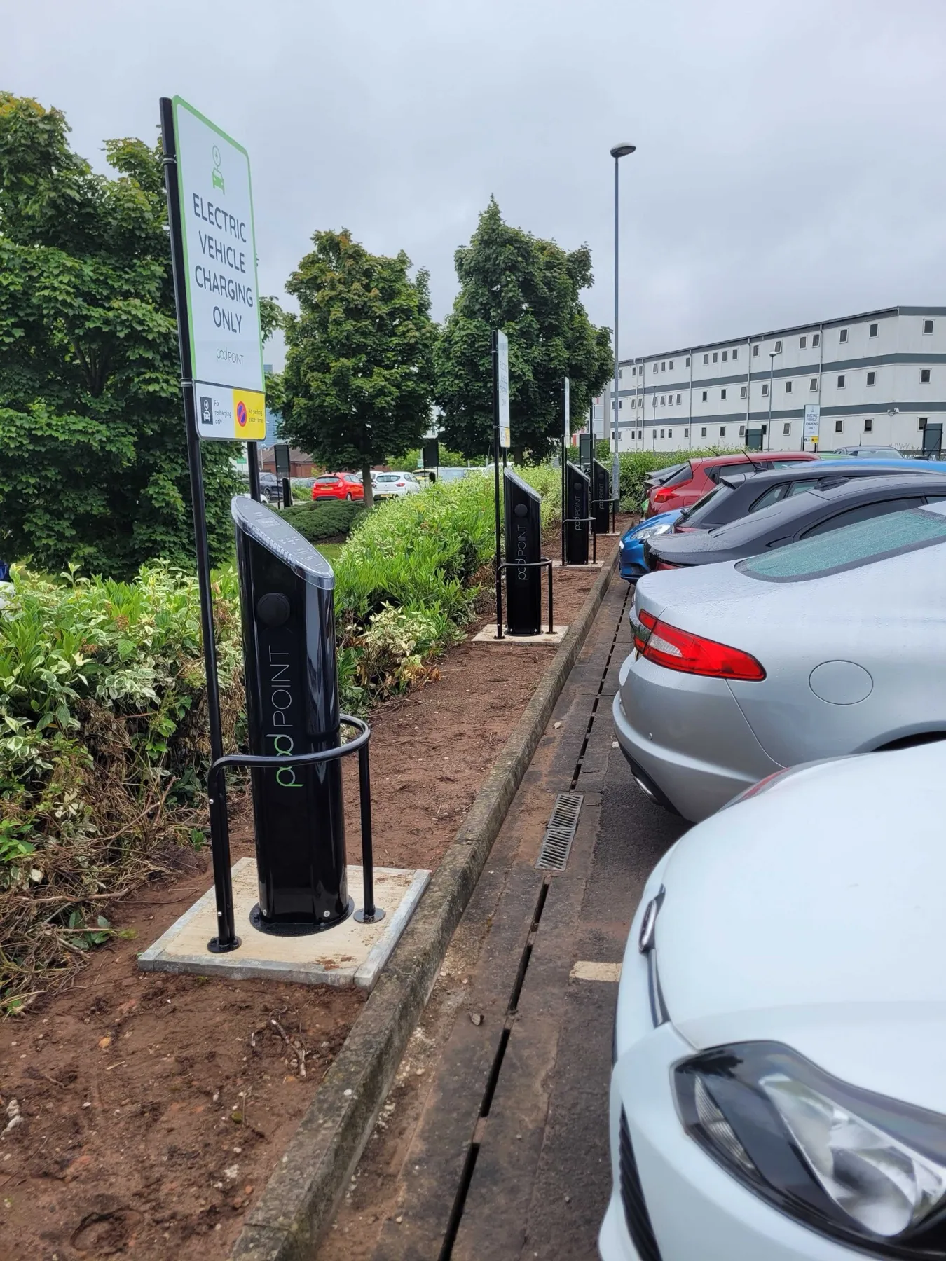 Sherwood Hospital, EV charging for staff and visitors