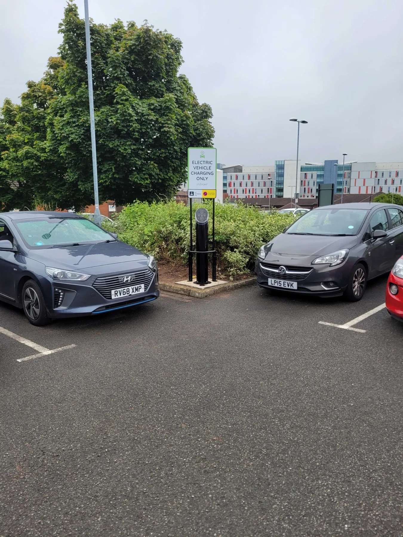 Sherwood Hospital, EV charging for staff and visitors