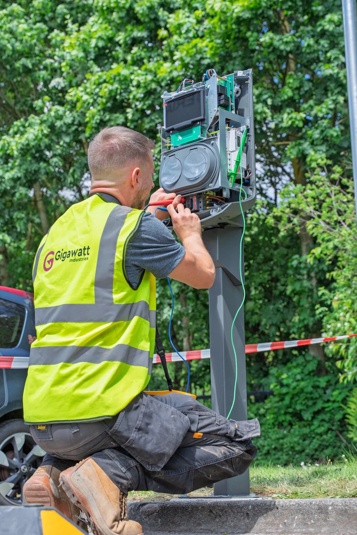 Toyota Material Handling, MER EV charging installation