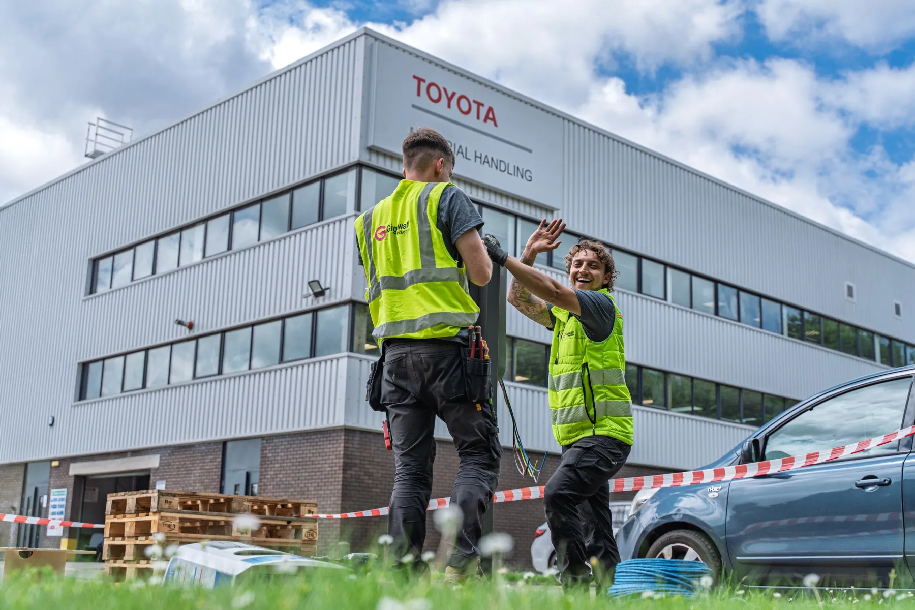 Toyota Material Handling, MER EV charging installation