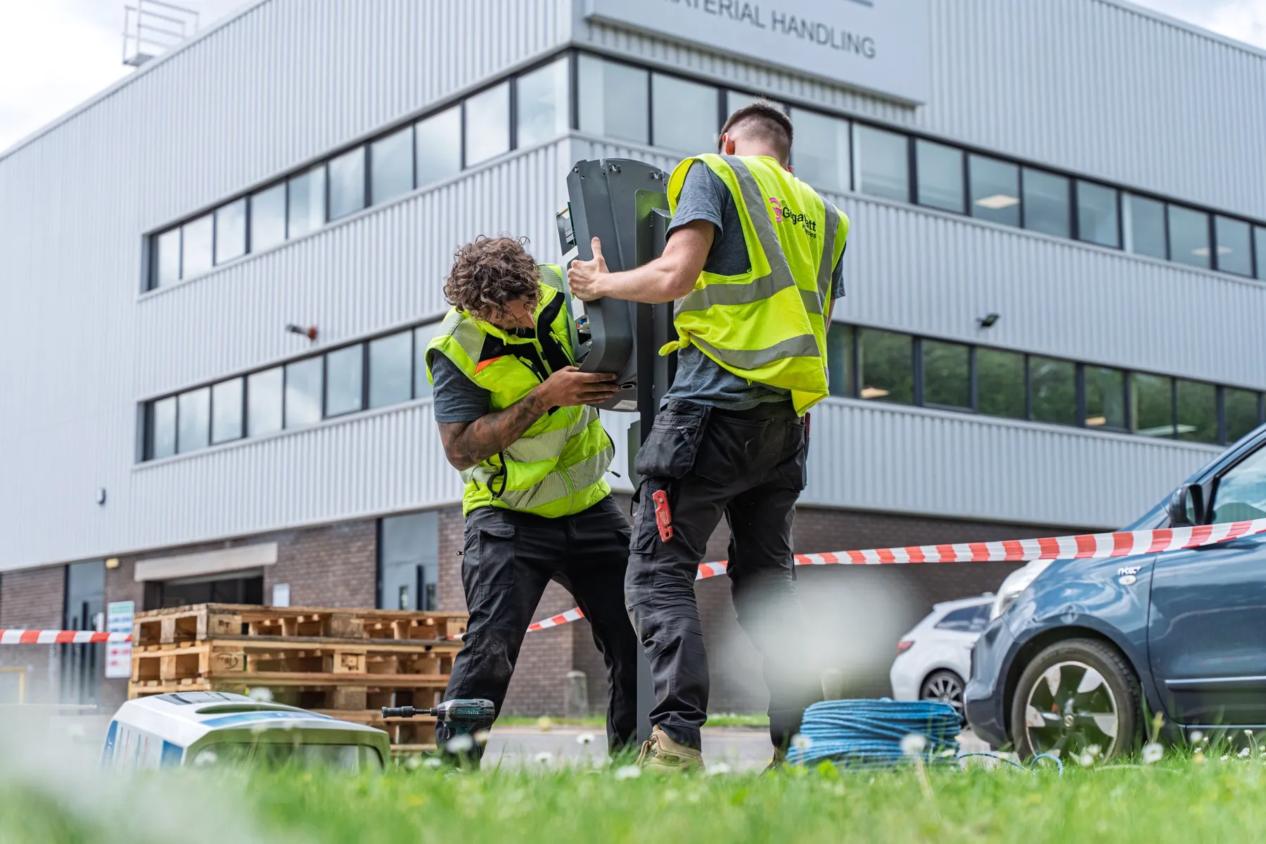 Toyota Material Handling, MER EV charging installation