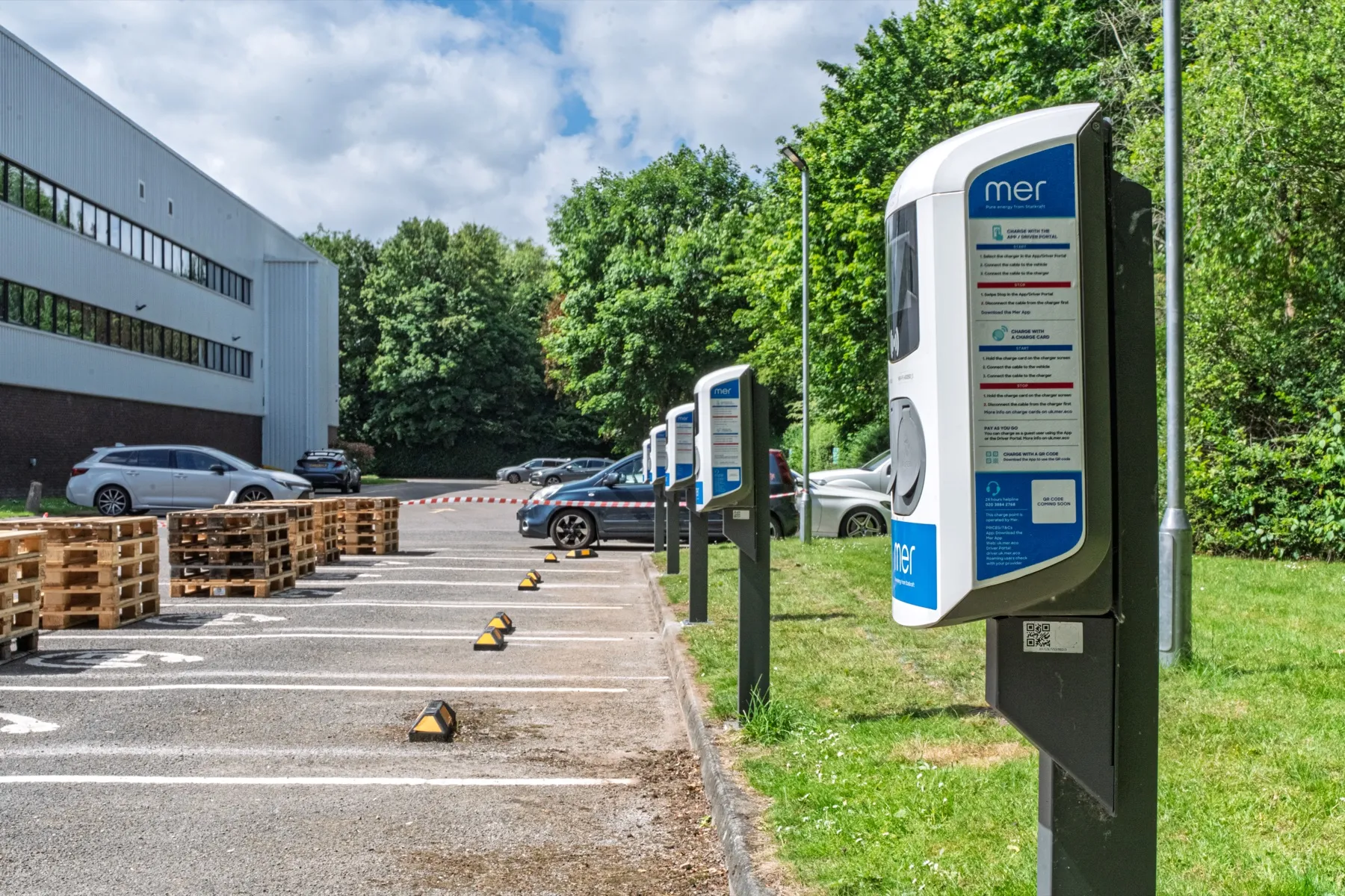 Toyota Material Handling, MER EV charging installation