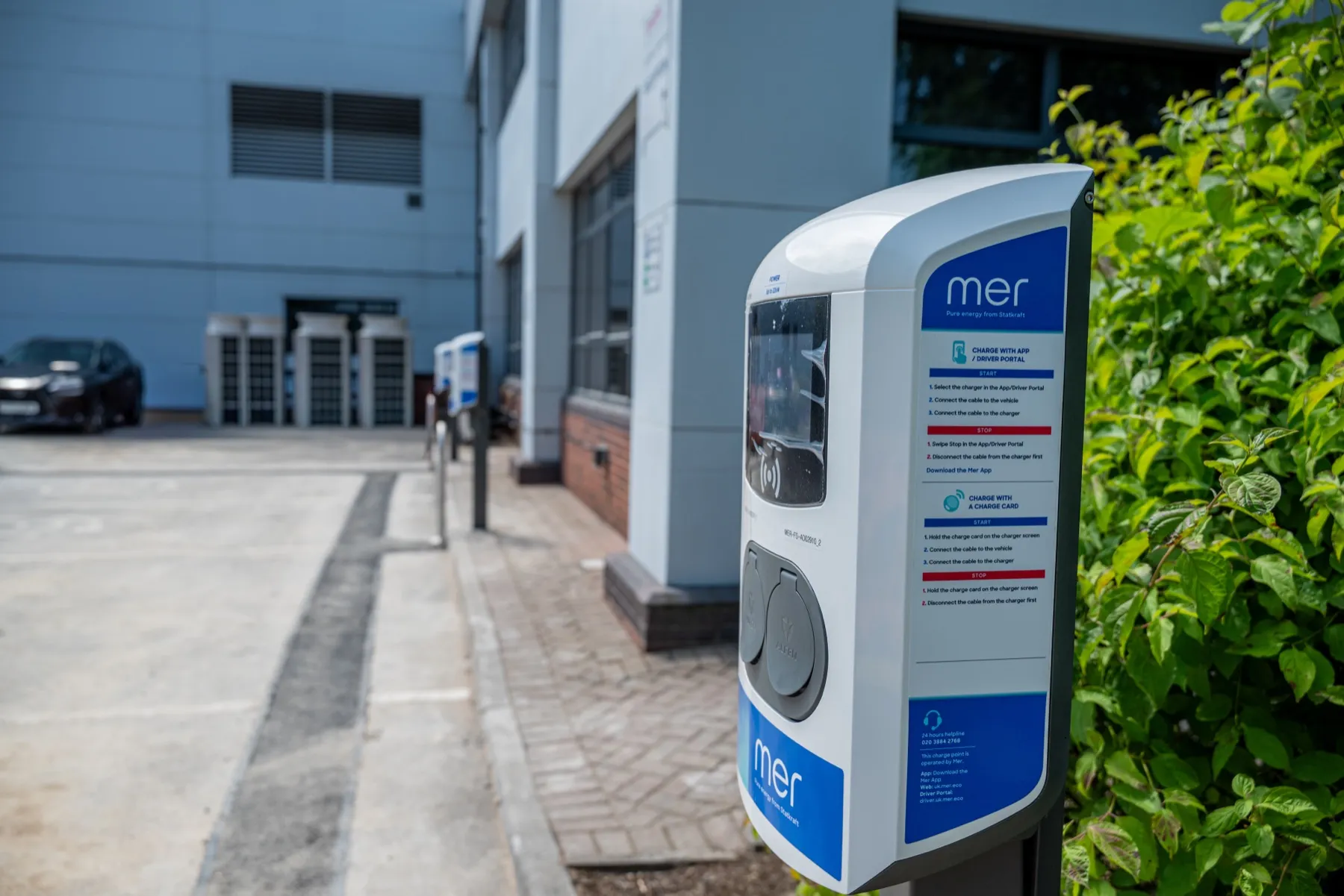 Toyota Material Handling, MER EV charging installation