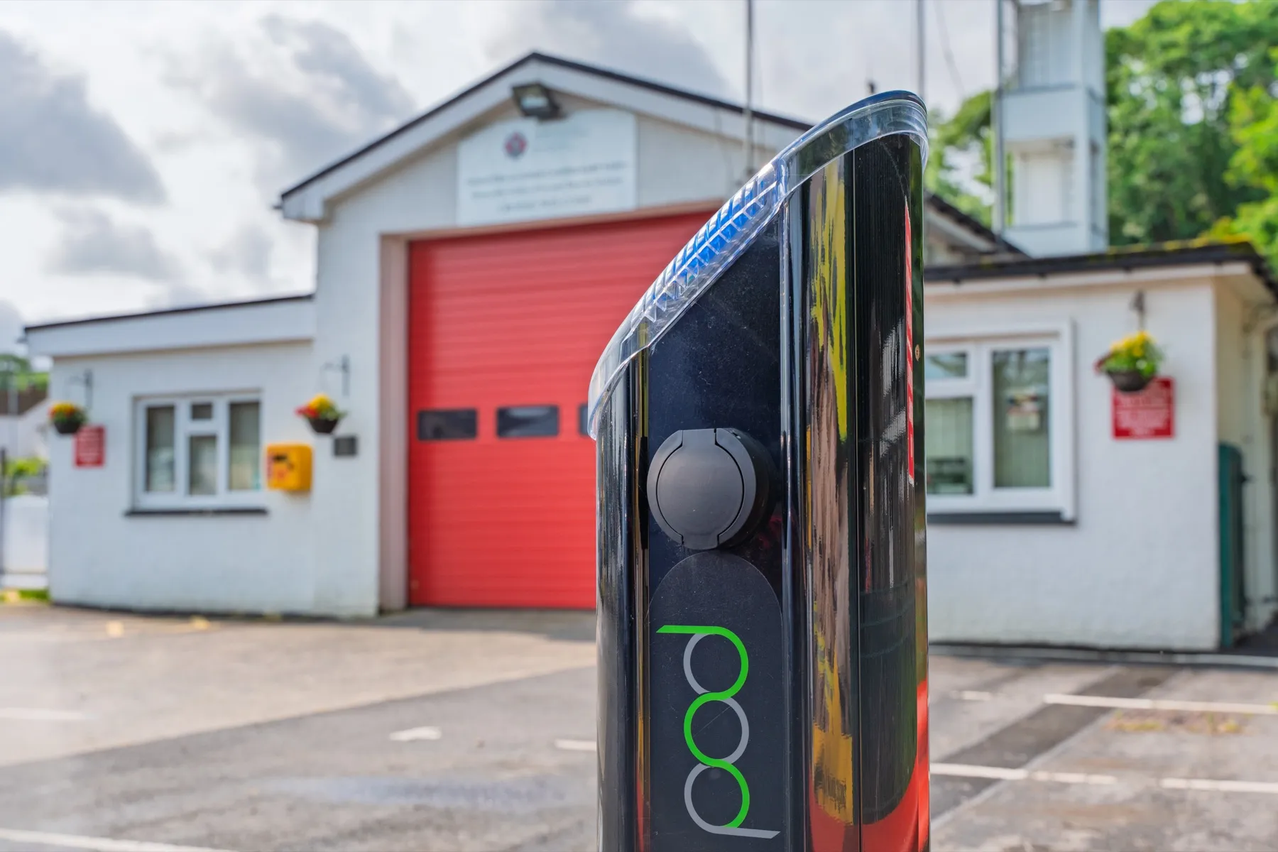 Mid & West Wales Fire and Rescue, EV charging