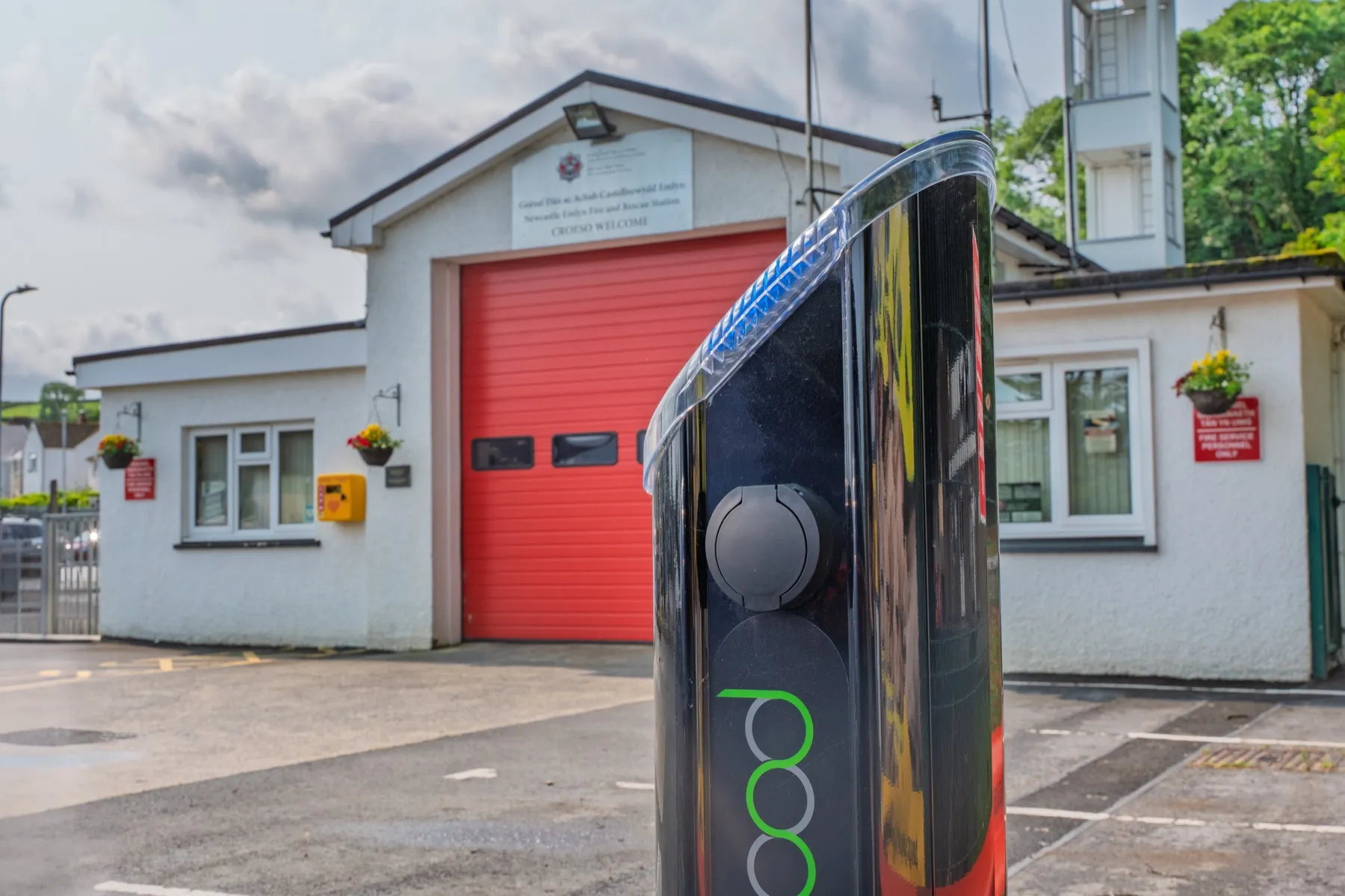 Mid & West Wales Fire and Rescue, EV charging