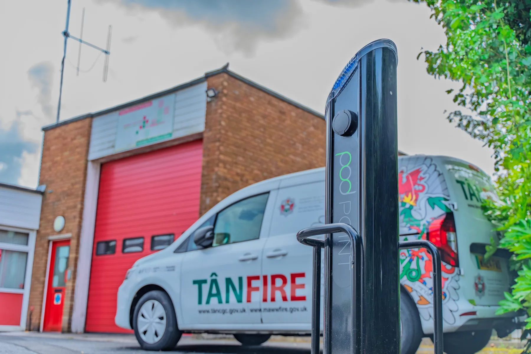 Mid & West Wales Fire and Rescue, EV charging