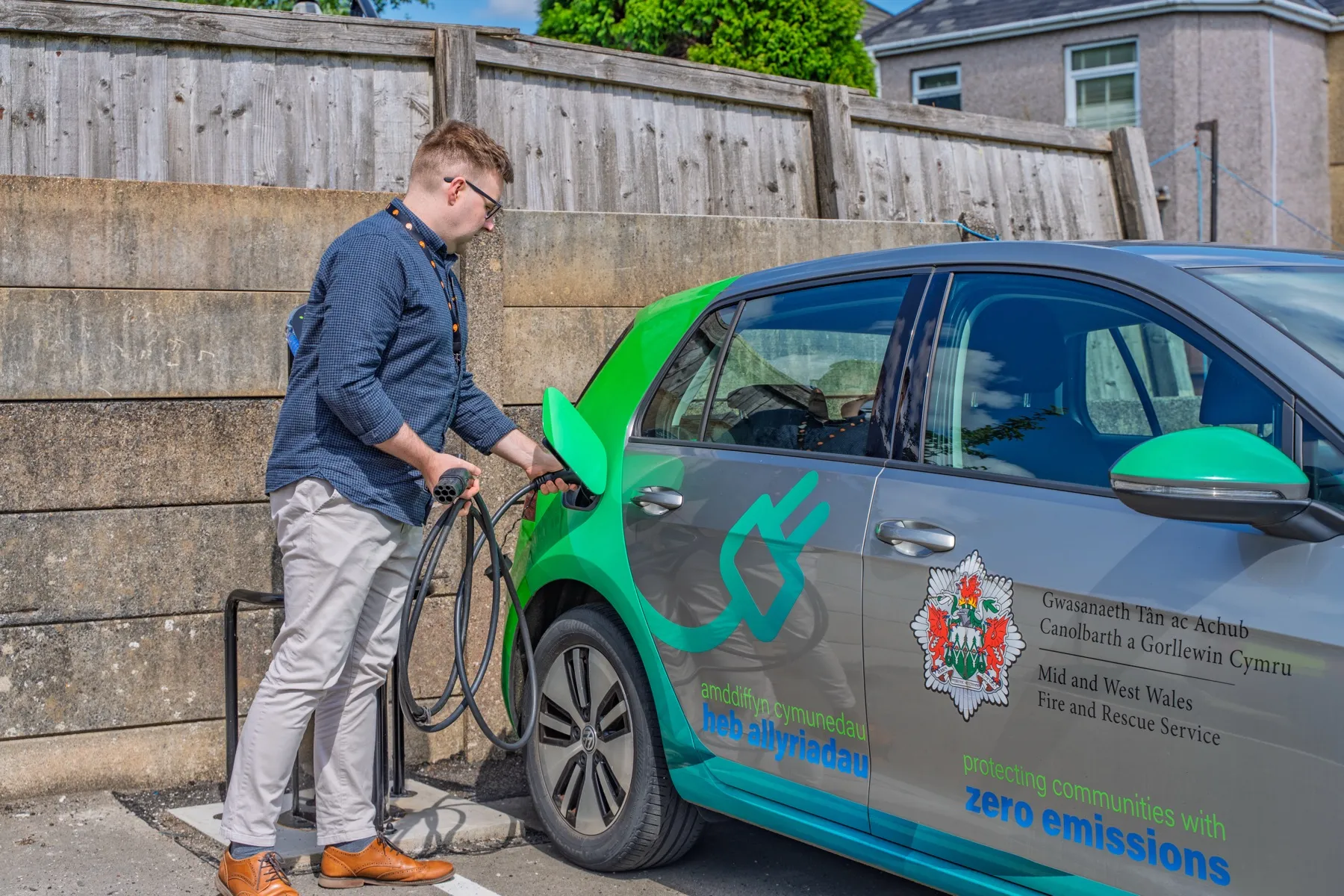 Mid & West Wales Fire and Rescue, EV charging