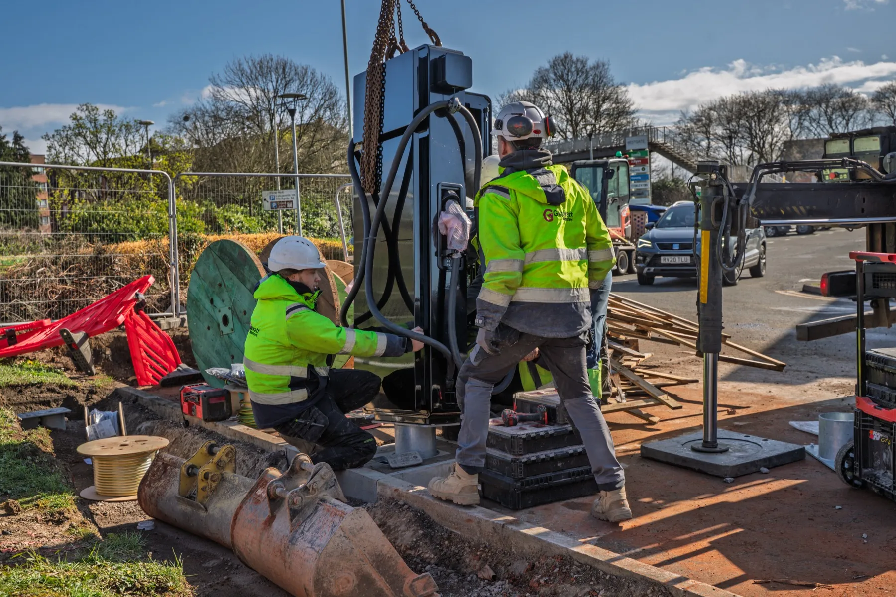 Westgate Retail Park, rapid EV charging hub, Gloucester