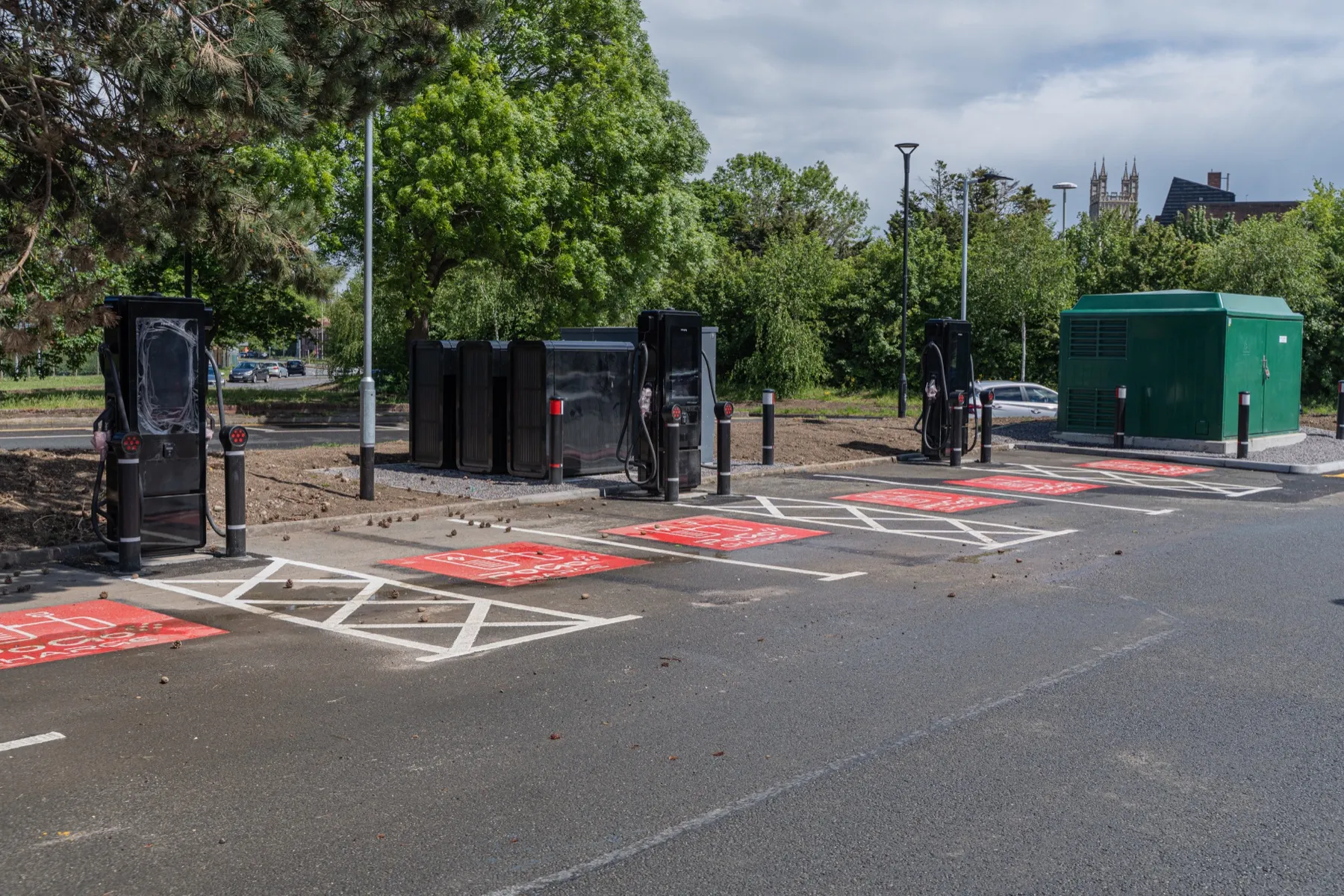 Westgate Retail Park, rapid EV charging hub, Gloucester