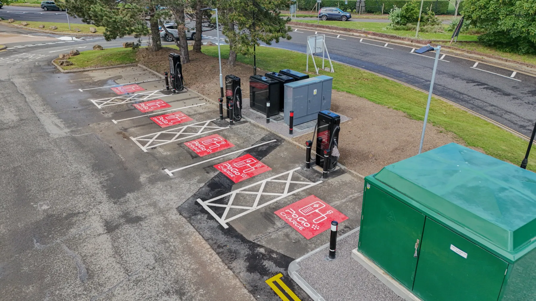 Westgate Retail Park, rapid EV charging hub, Gloucester