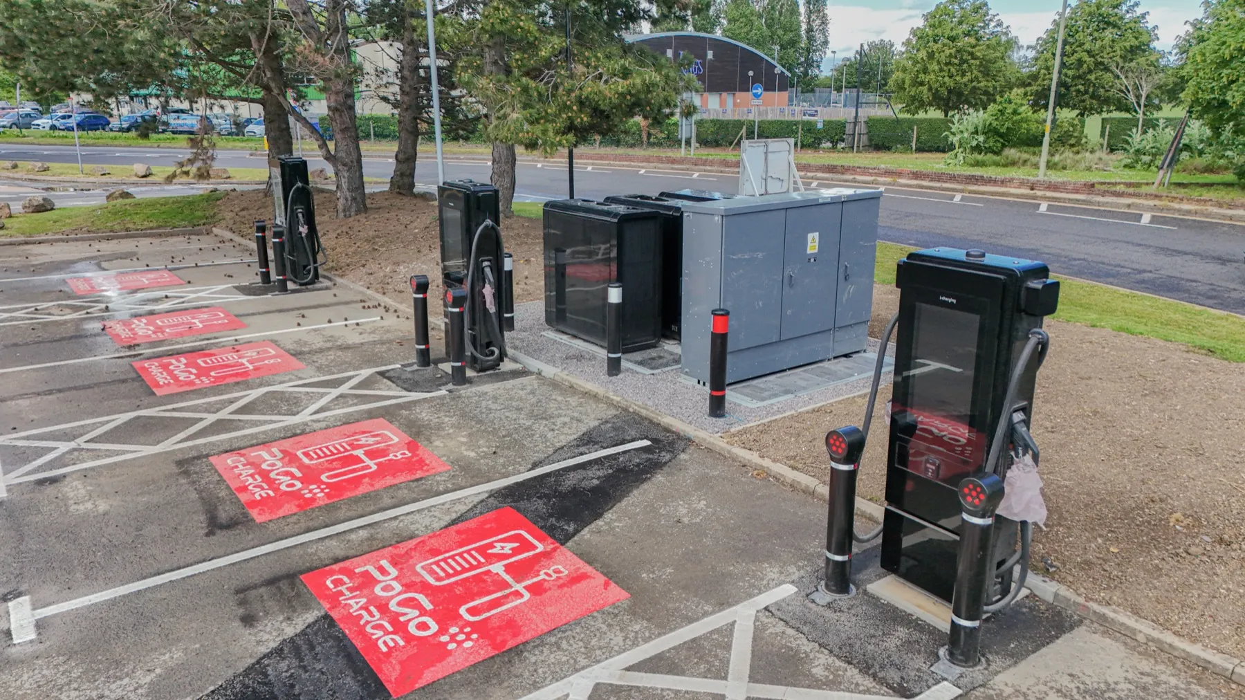 Westgate Retail Park, rapid EV charging hub, Gloucester