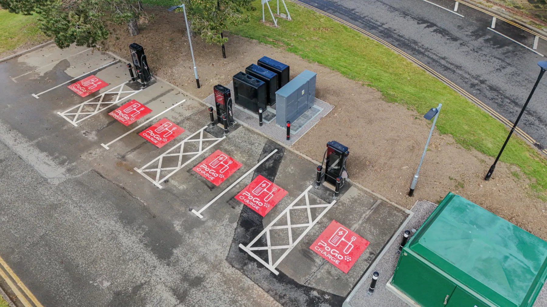 Westgate Retail Park, rapid EV charging hub, Gloucester