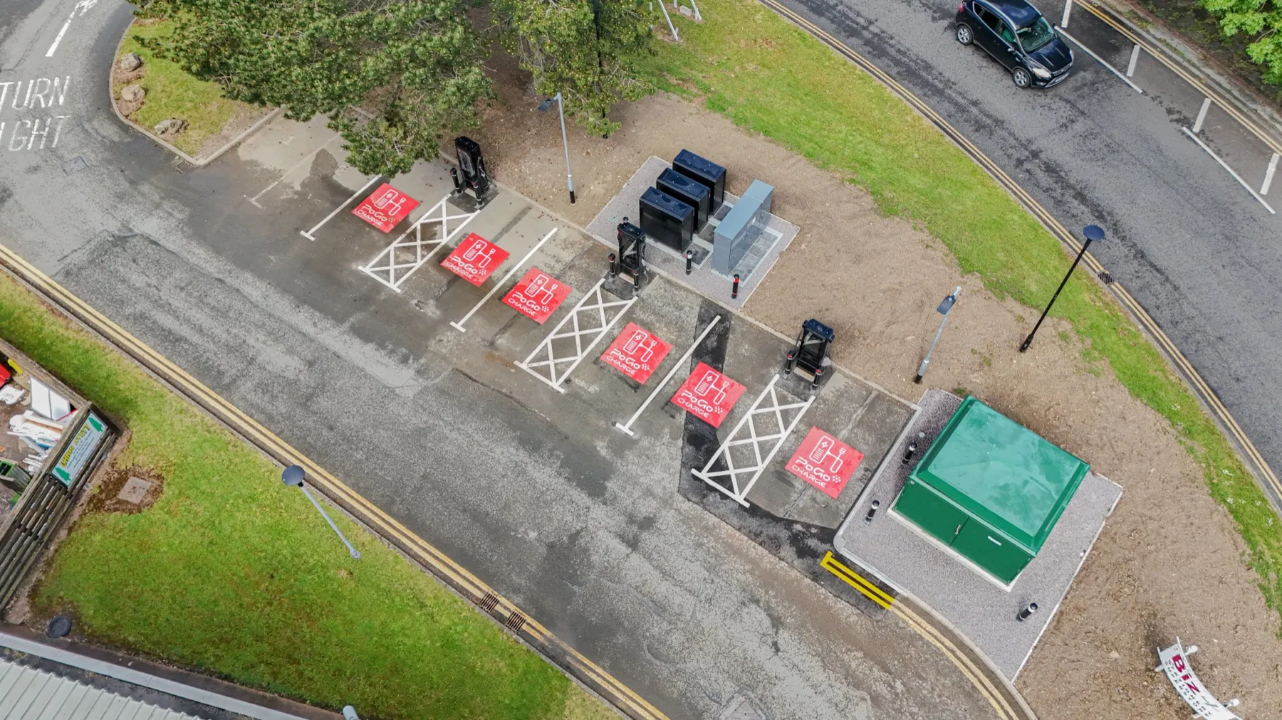 Westgate Retail Park, rapid EV charging hub, Gloucester