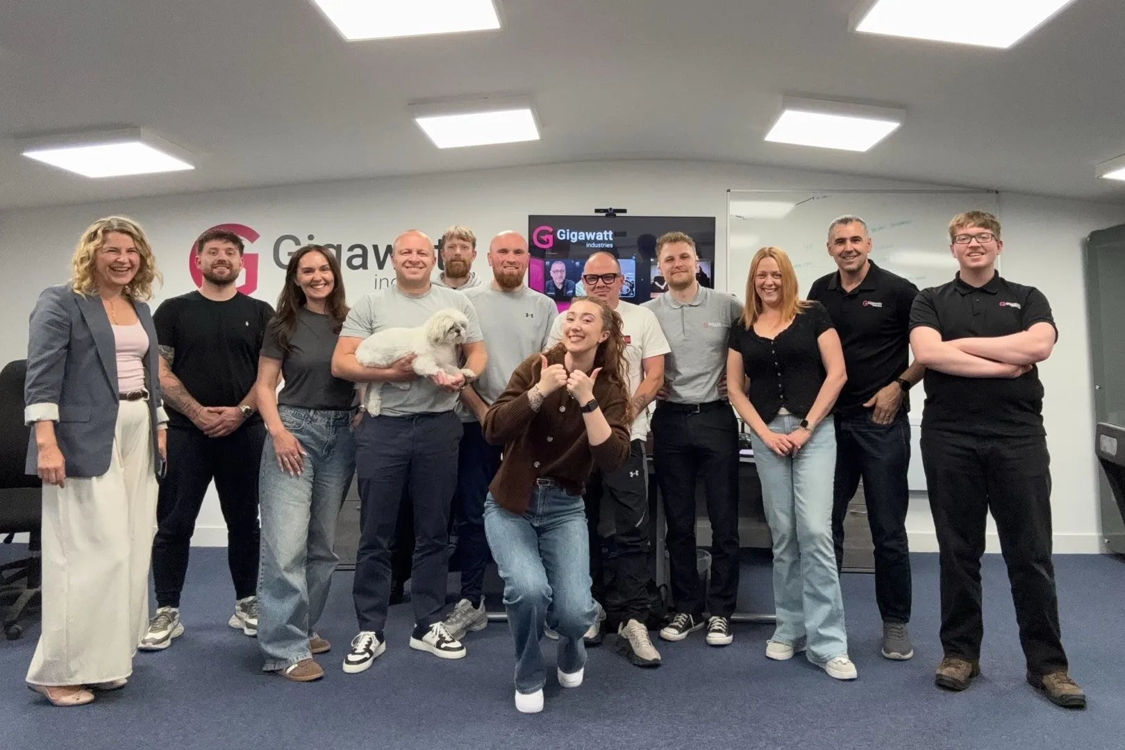 The Gigawatt team at the office