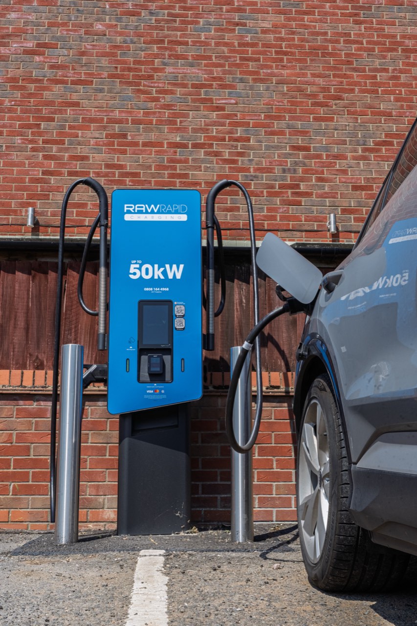 Charging in progress at The Hart, Northampton